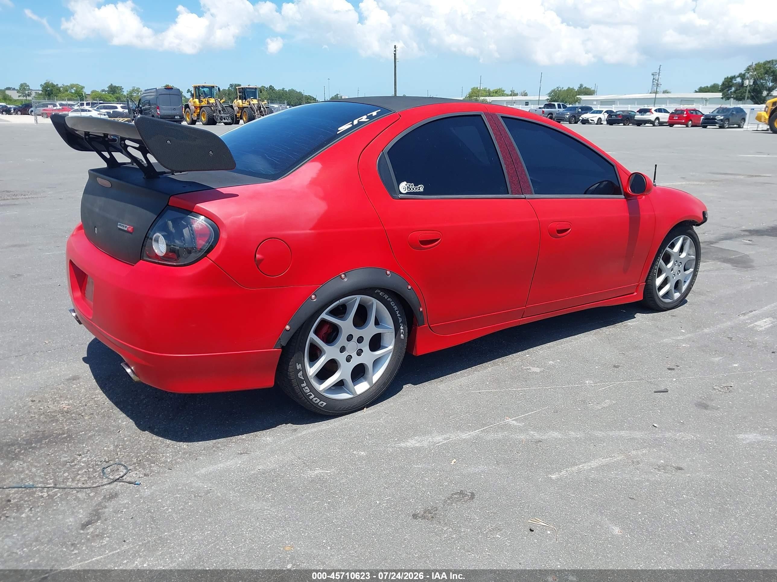 2005 Dodge Srt4   Red vin: 1B3AS66S45D286852
