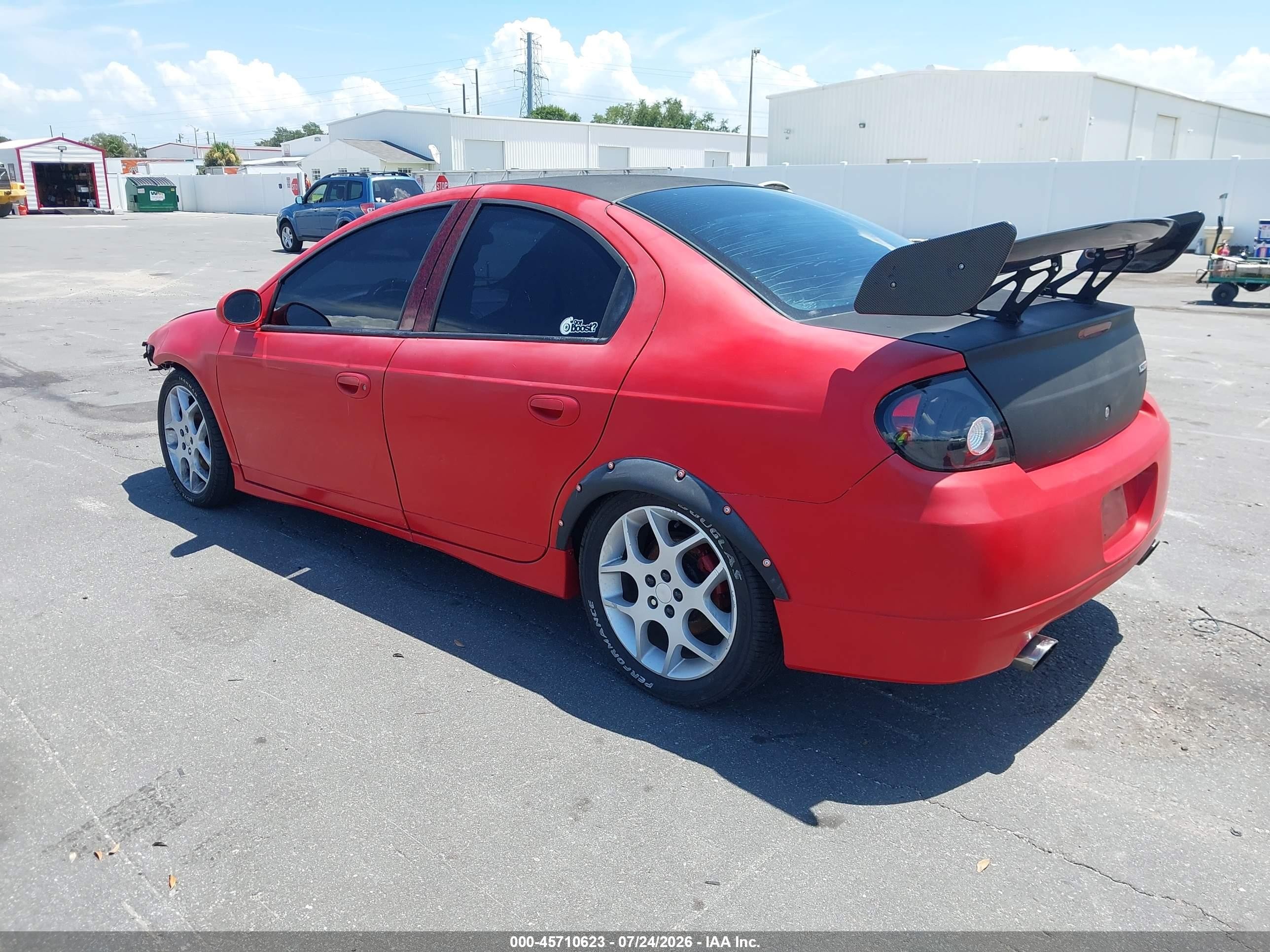 2005 Dodge Srt4   Red vin: 1B3AS66S45D286852