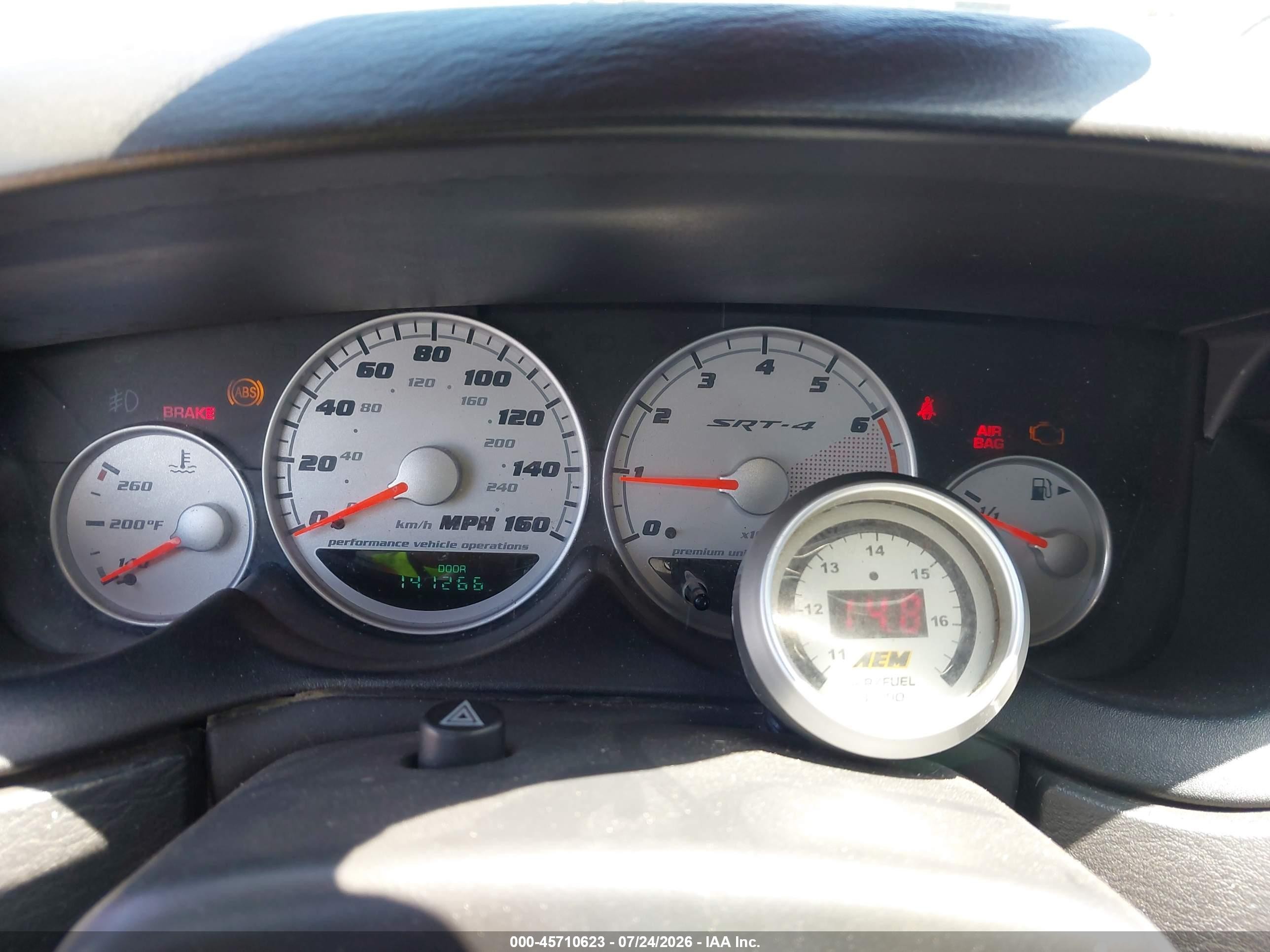 2005 Dodge Srt4   Red vin: 1B3AS66S45D286852