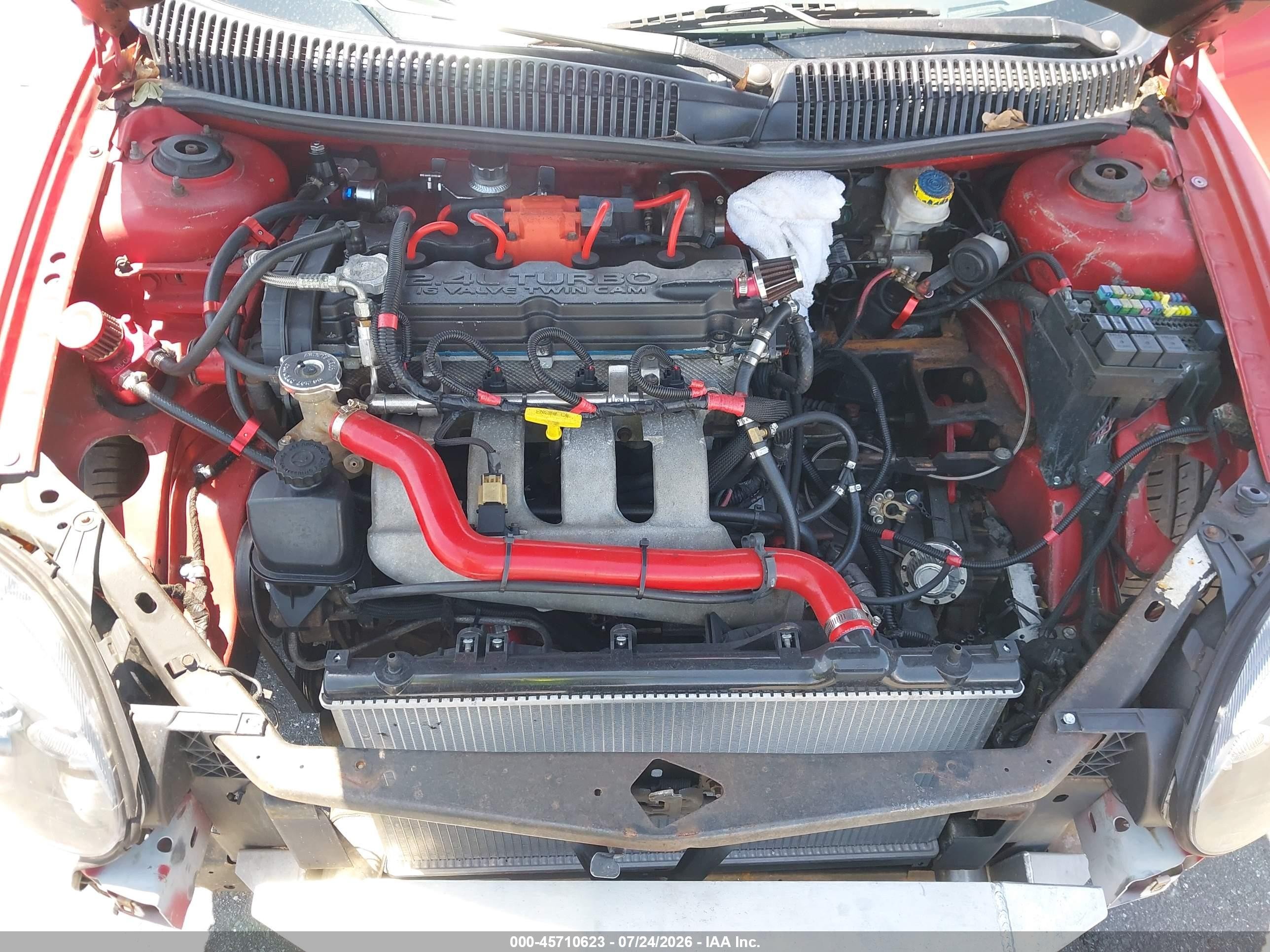 2005 Dodge Srt4   Red vin: 1B3AS66S45D286852