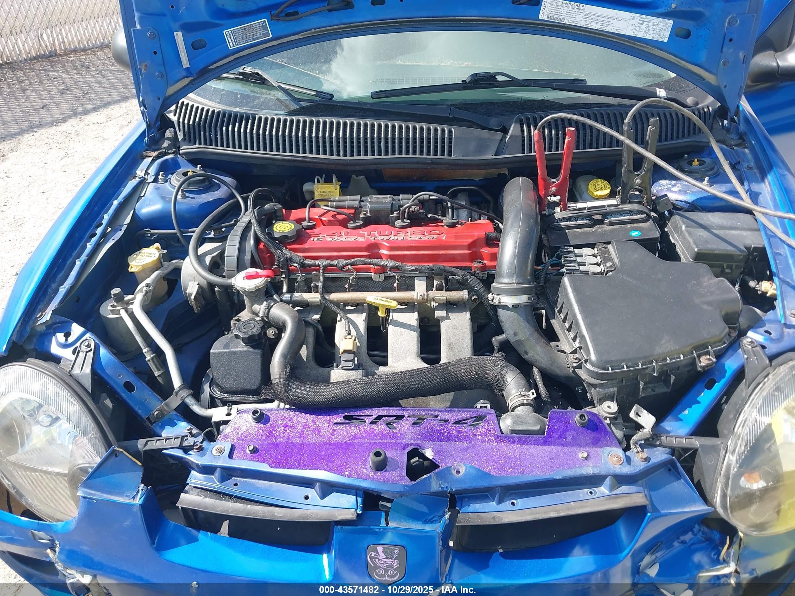 2004 Dodge Srt4   Blue vin: 1B3AS66S54D569873