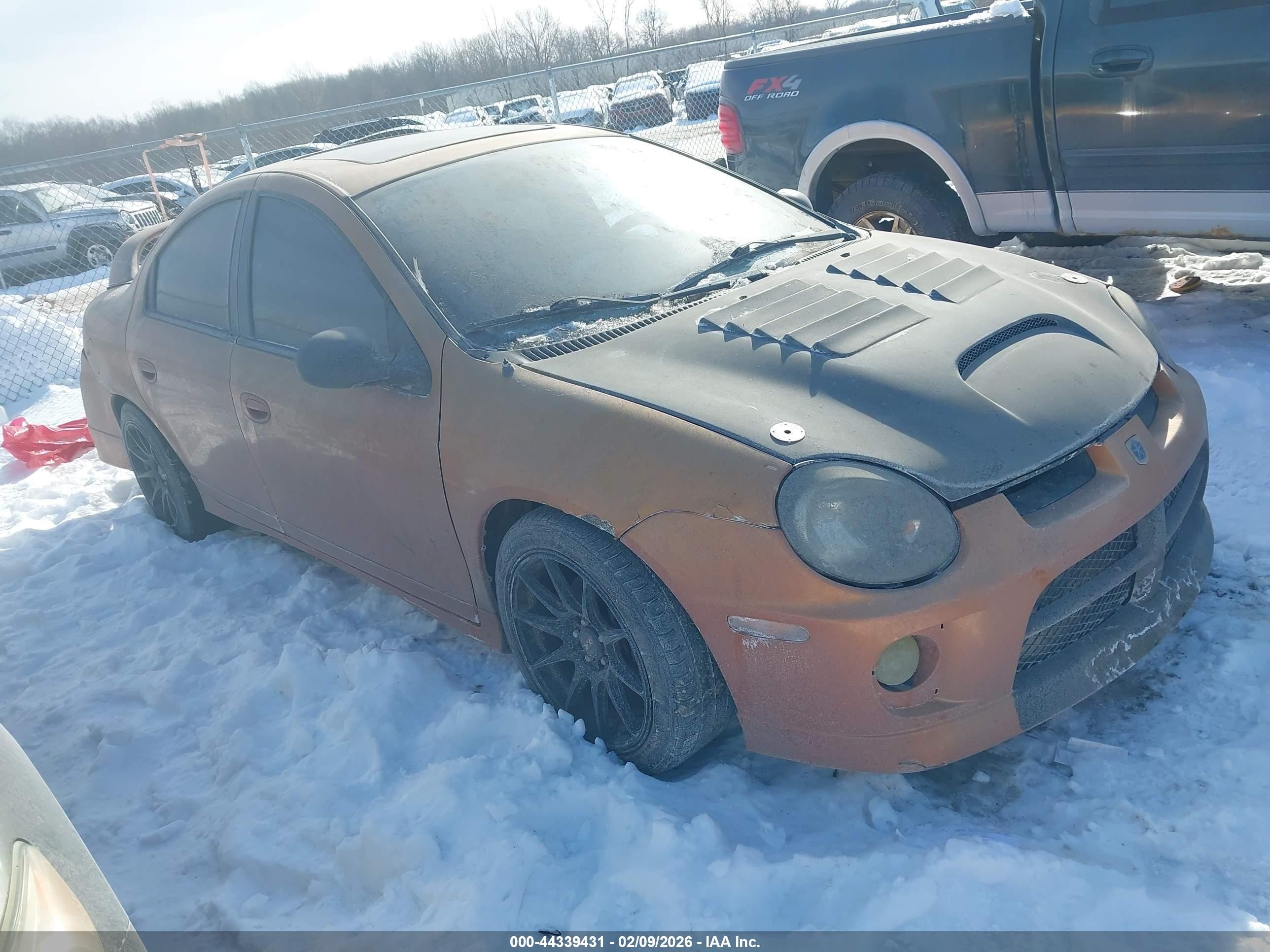 2005 Dodge Srt4   Orange vin: 1B3AS66SX5D192989