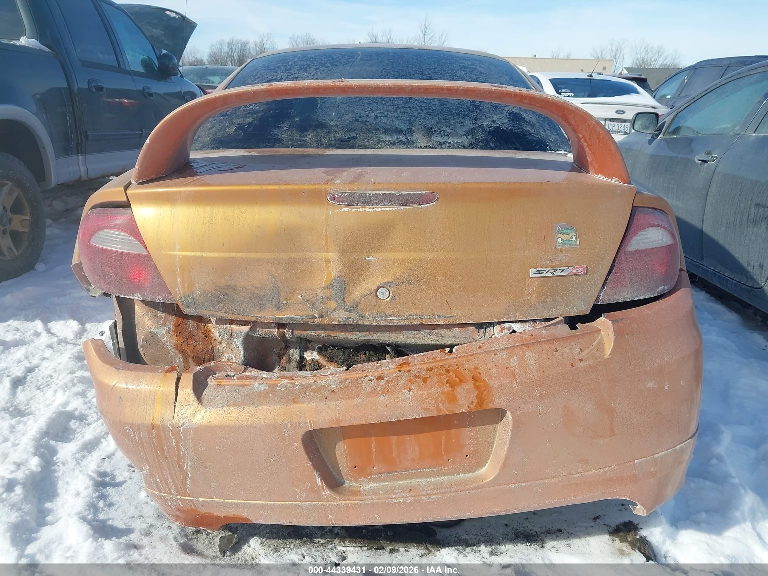 2005 Dodge Srt4   Orange vin: 1B3AS66SX5D192989