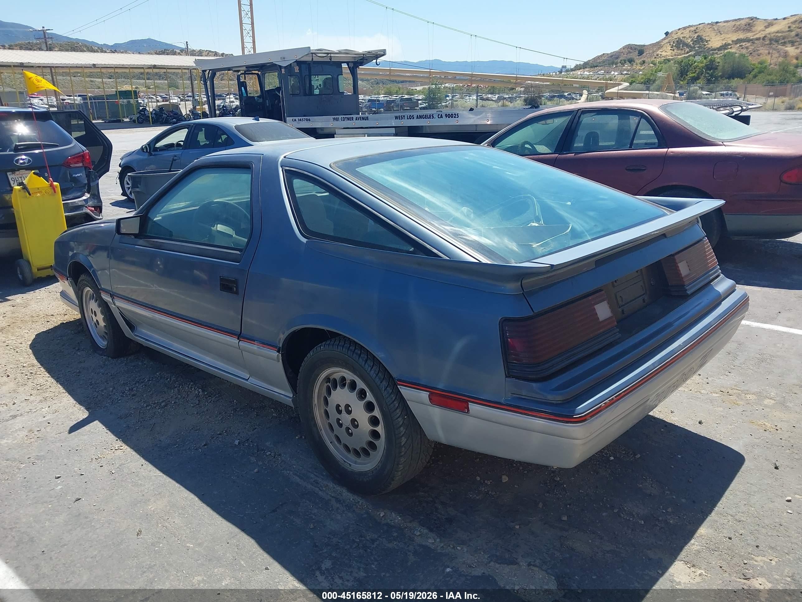 1985 Dodge Daytona Turbo Blue vin: 1B3BA64E7FG152258
