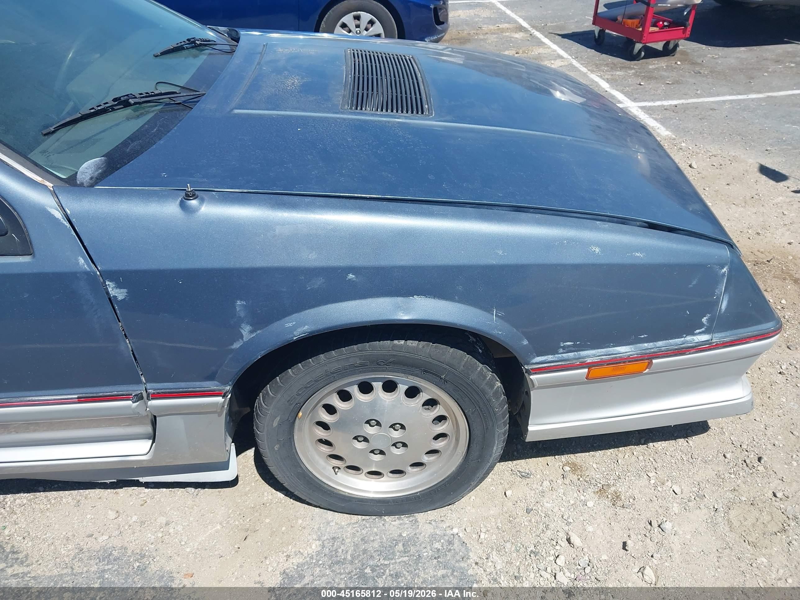 1985 Dodge Daytona Turbo Blue vin: 1B3BA64E7FG152258