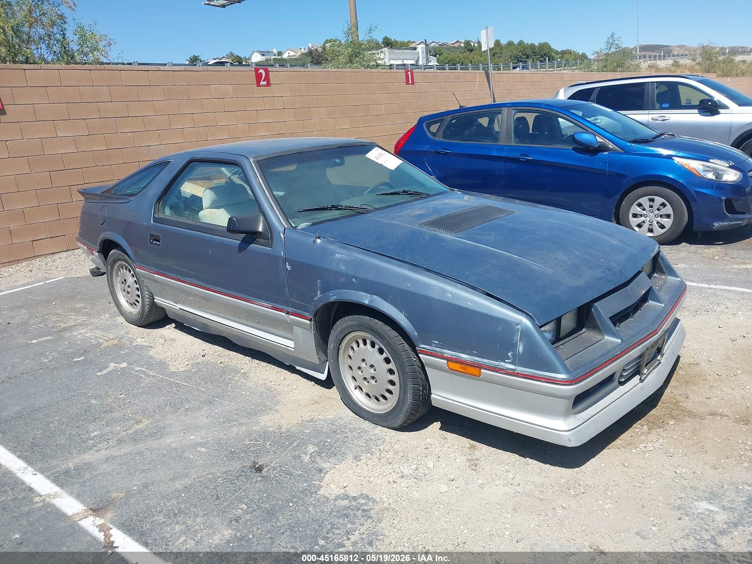 1985 Dodge Daytona Turbo Blue vin: 1B3BA64E7FG152258