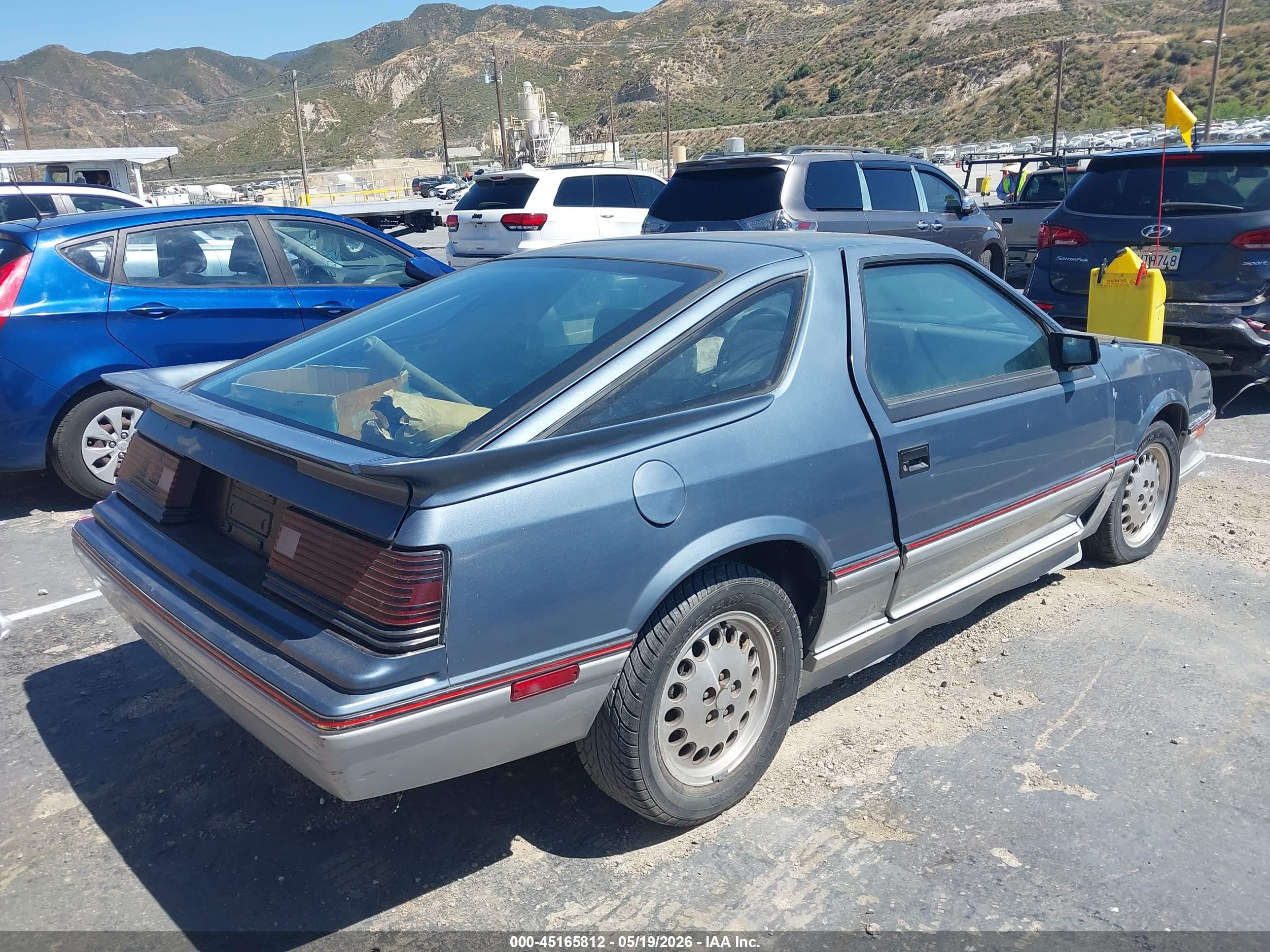 1985 Dodge Daytona Turbo Blue vin: 1B3BA64E7FG152258