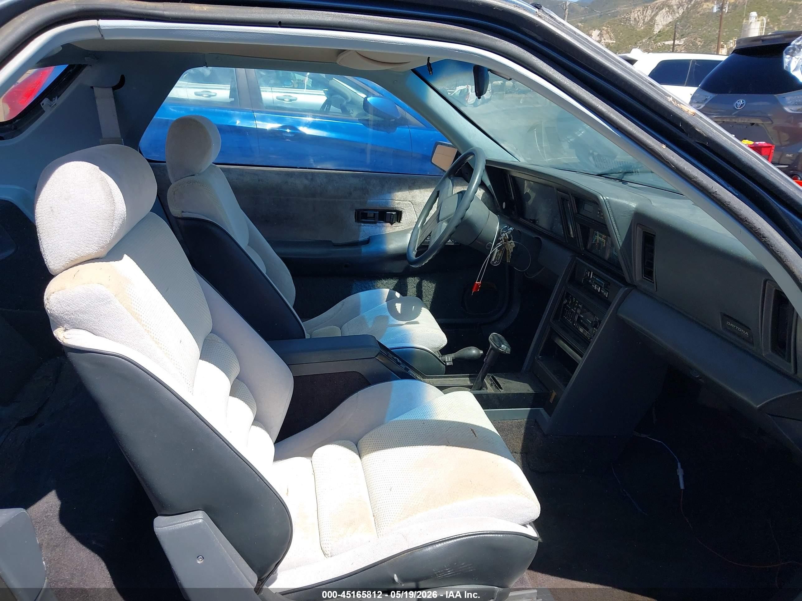1985 Dodge Daytona Turbo Blue vin: 1B3BA64E7FG152258