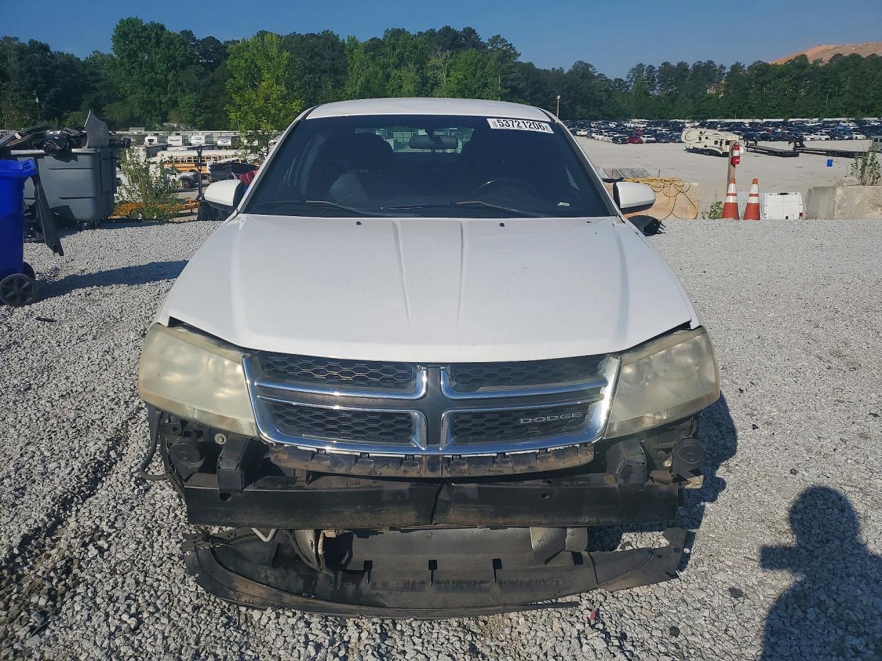 2011 Dodge Avenger Mainstreet White vin: 1B3BD1FB1BN556854