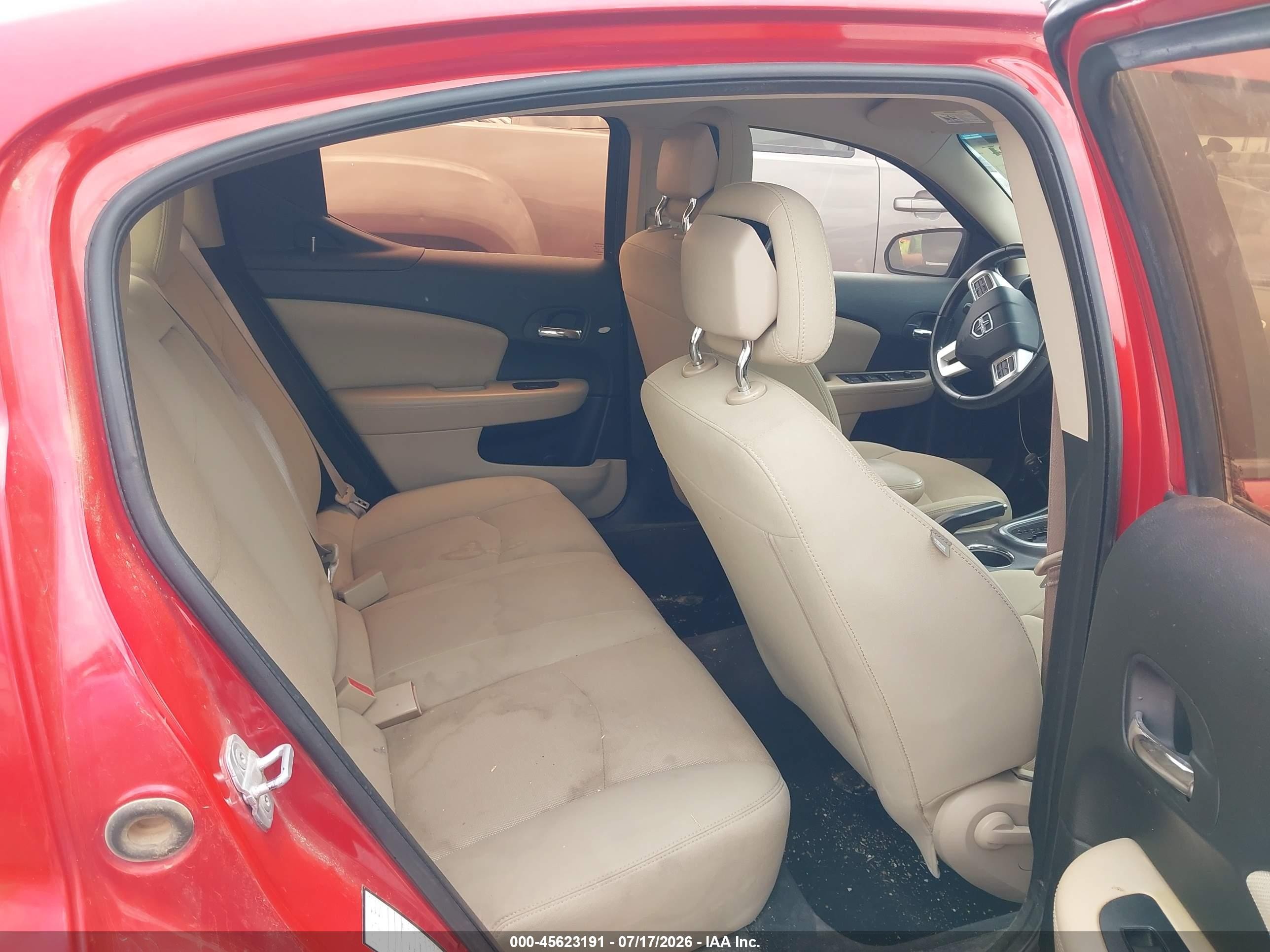 2011 Dodge Avenger Mainstreet Red vin: 1B3BD1FB2BN557172