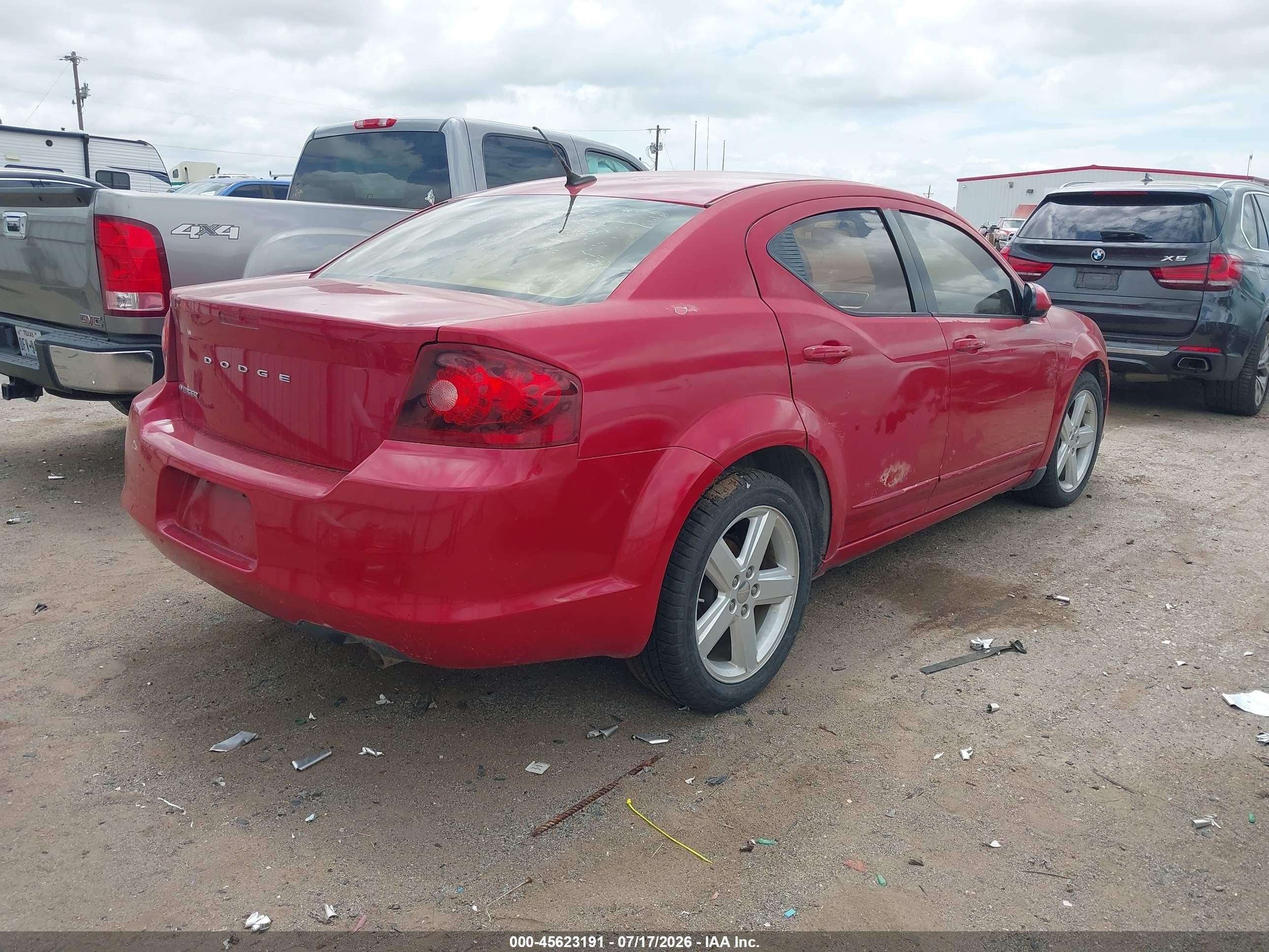 2011 Dodge Avenger Mainstreet Red vin: 1B3BD1FB2BN557172