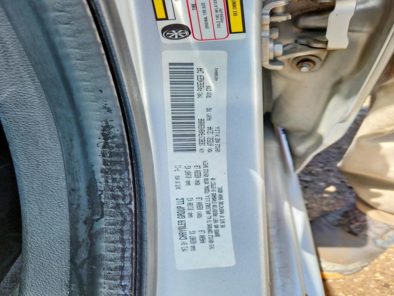 2011 Dodge Avenger Mainstreet Silver vin: 1B3BD1FB4BN590898