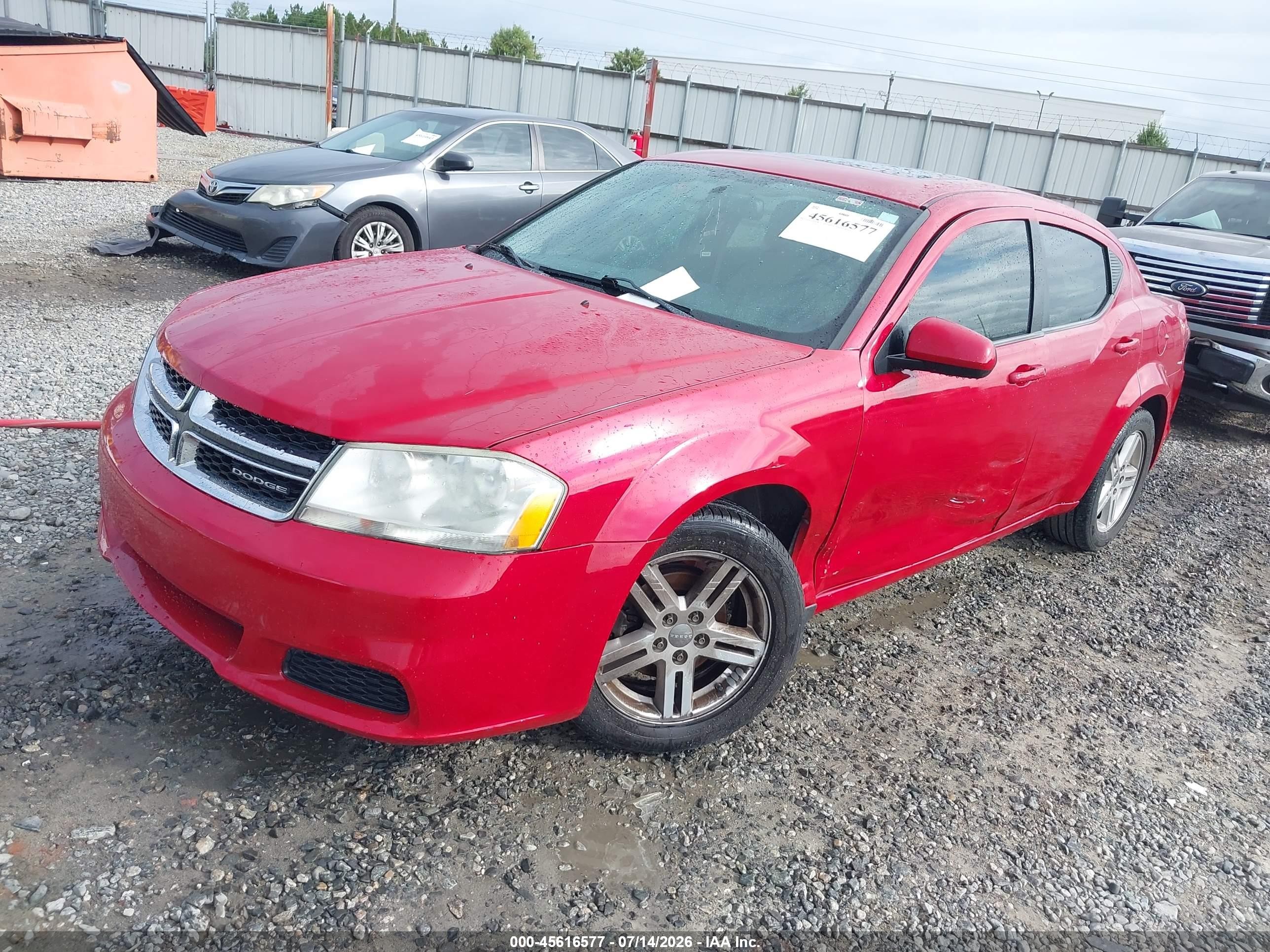 2011 Dodge Avenger Mainstreet Red vin: 1B3BD1FB6BN536888