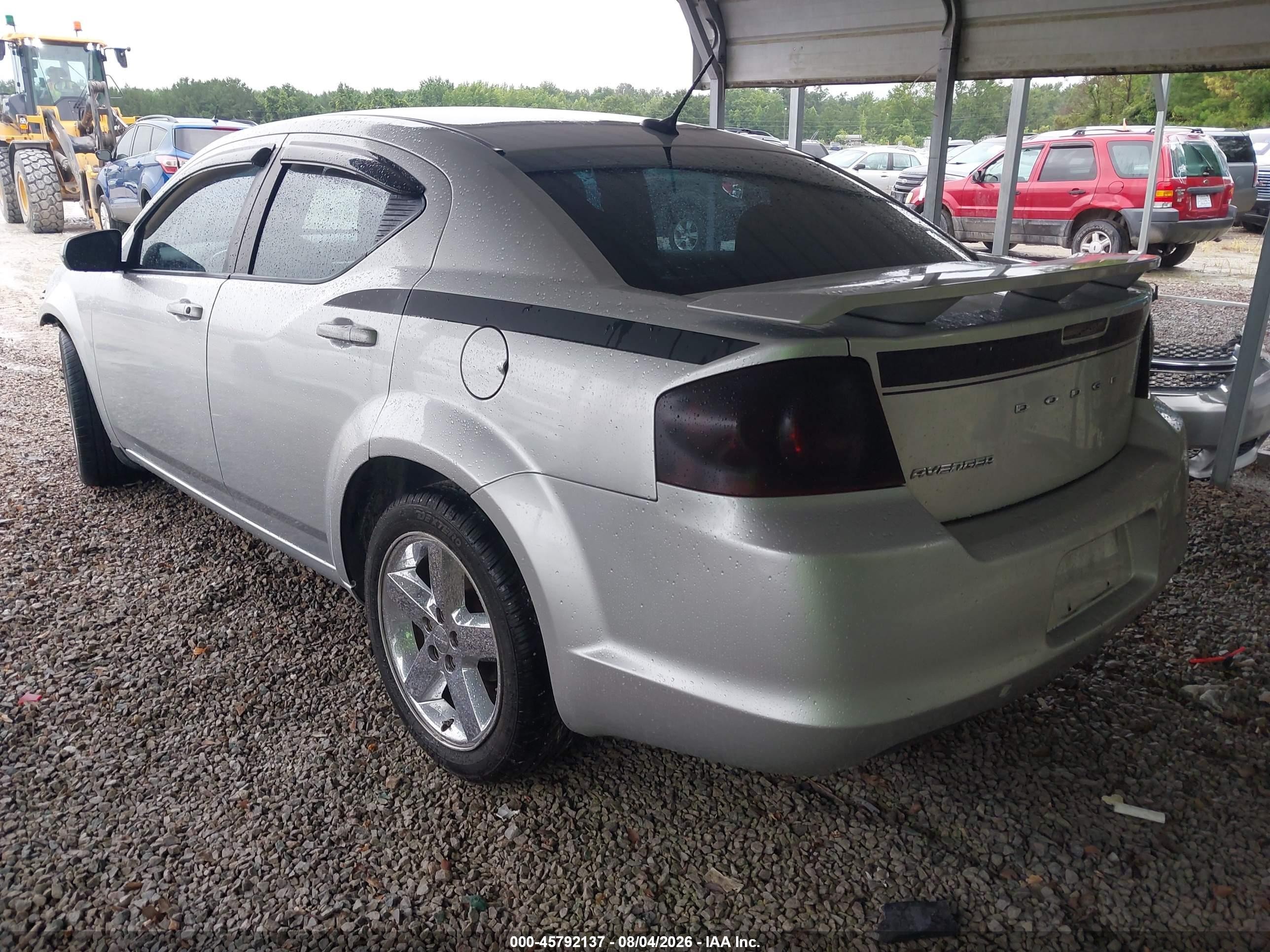 2011 Dodge Avenger Mainstreet Gray vin: 1B3BD1FBXBN556352