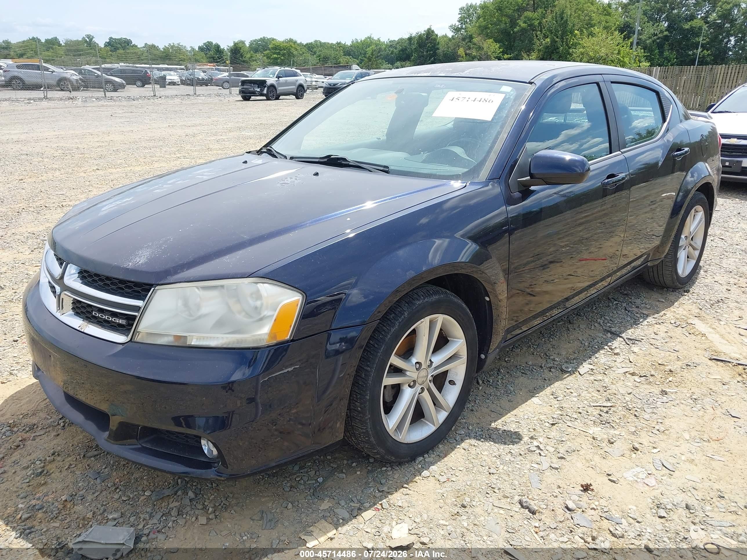 2011 Dodge Avenger Mainstreet Dark Blue vin: 1B3BD1FG0BN534355