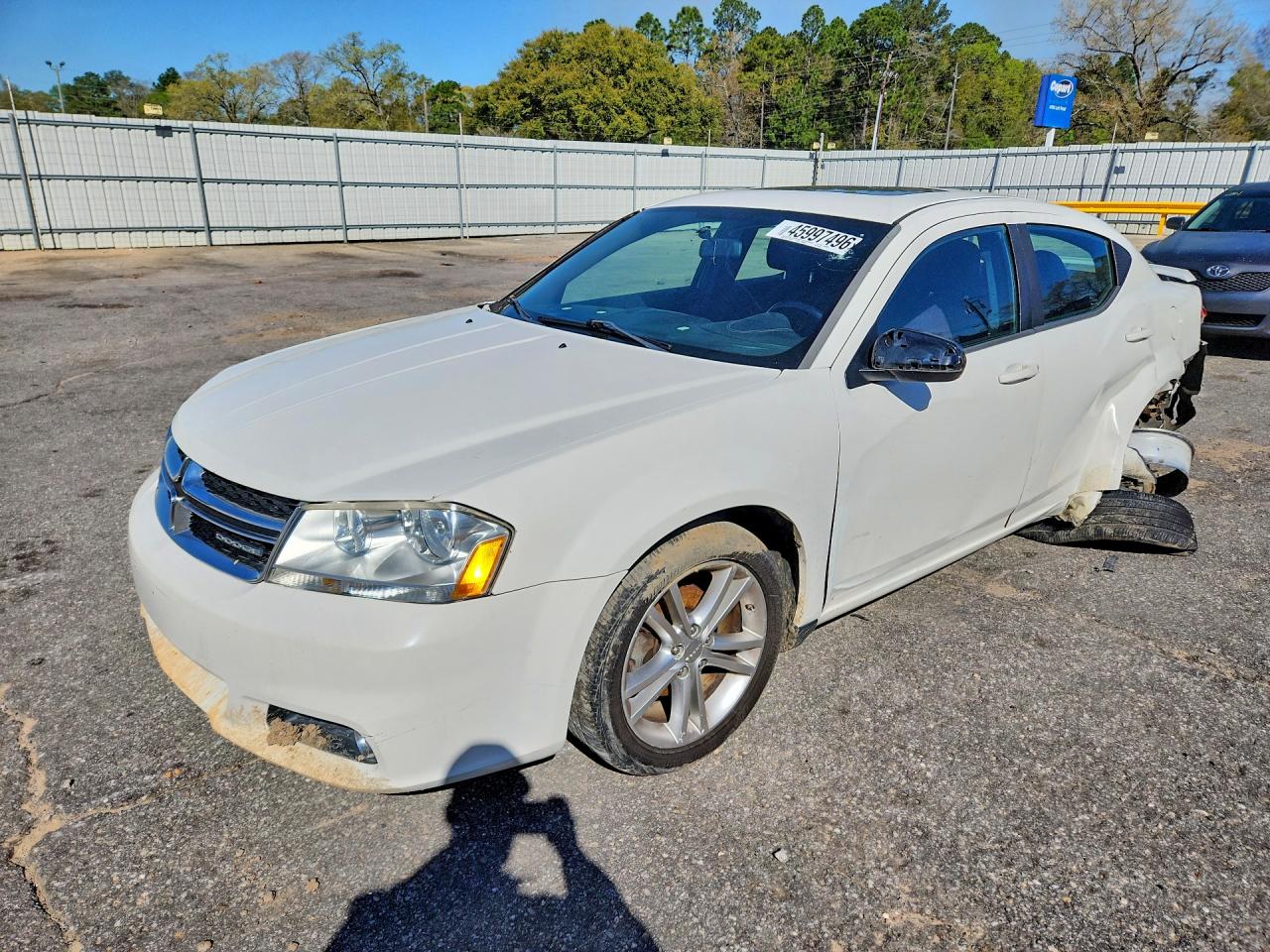 2011 Dodge Avenger Mainstreet White vin: 1B3BD1FG1BN510937