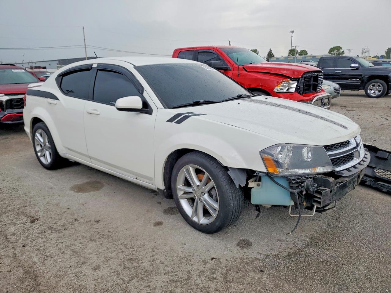 2011 Dodge Avenger Mainstreet White vin: 1B3BD1FG3BN510731