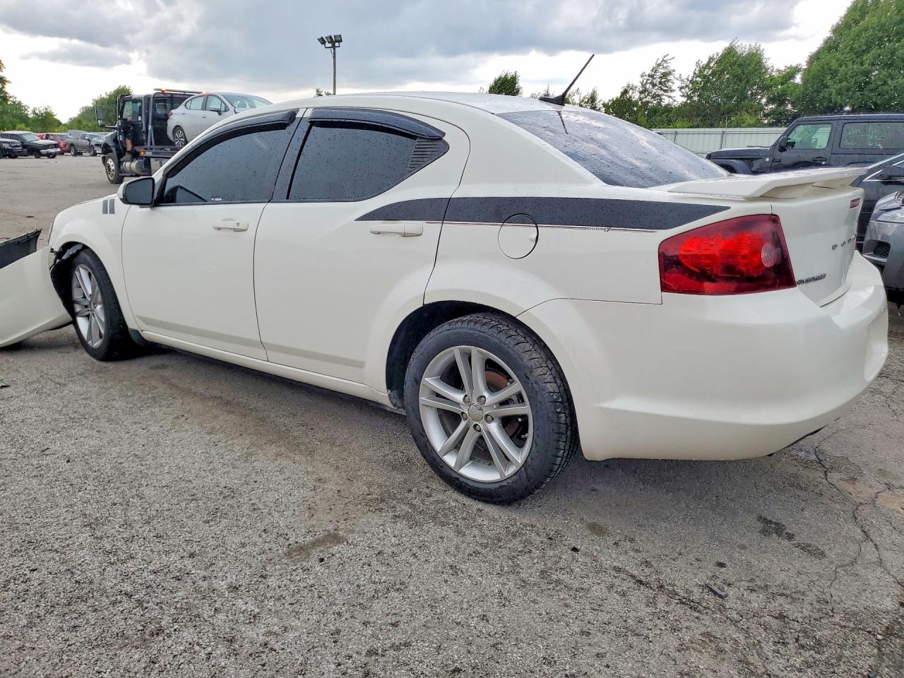 2011 Dodge Avenger Mainstreet White vin: 1B3BD1FG3BN510731