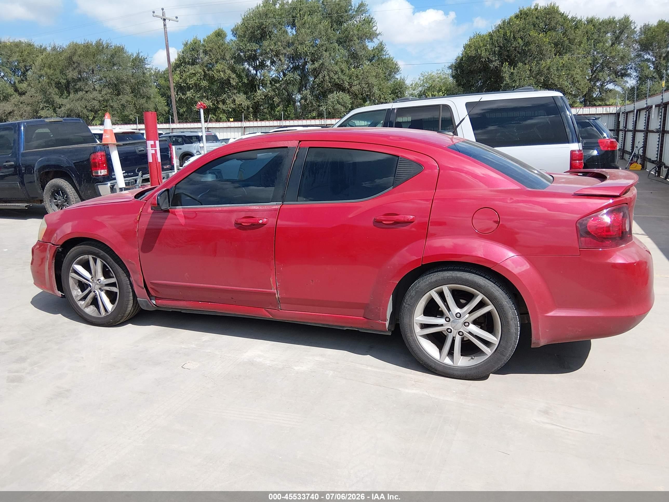 2011 Dodge Avenger Mainstreet Красный vin: 1B3BD1FG4BN509202