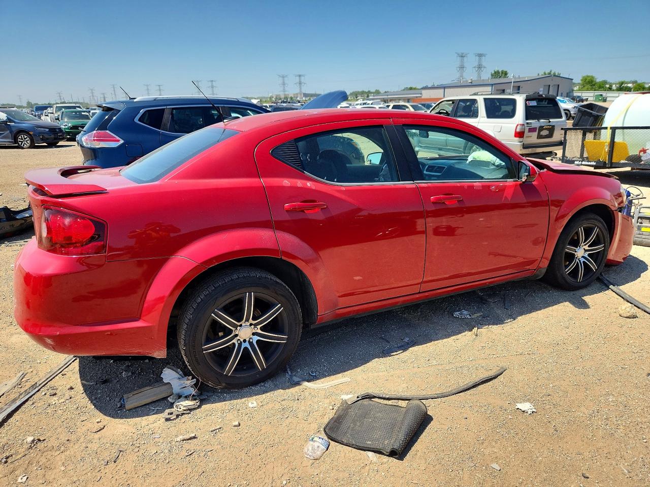 2011 Dodge Avenger Mainstreet Red vin: 1B3BD1FG4BN513704