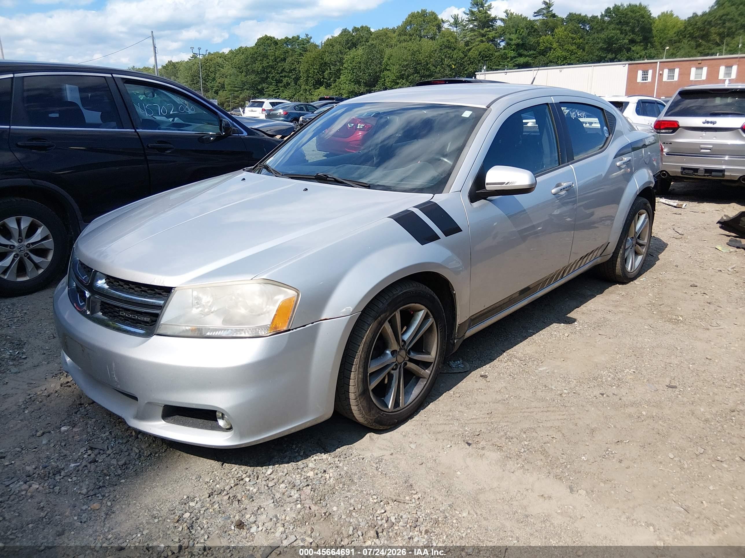 2011 Dodge Avenger Mainstreet Silver vin: 1B3BD1FG4BN541874