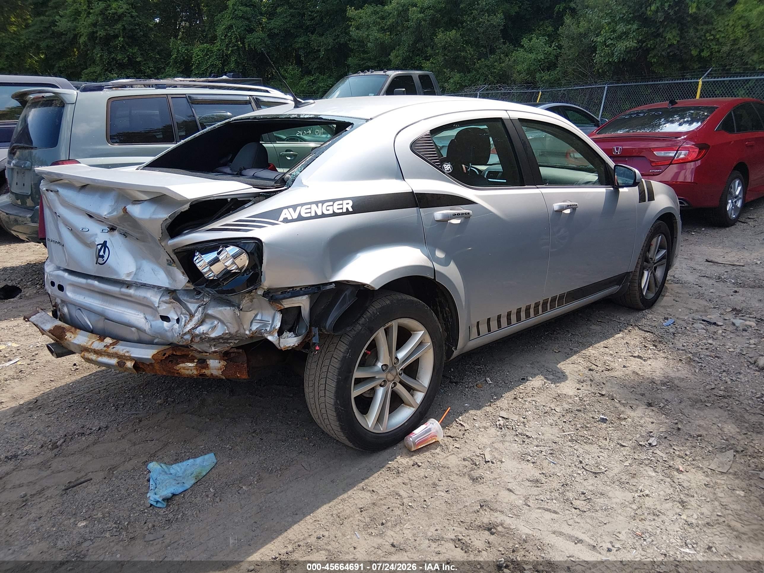 2011 Dodge Avenger Mainstreet Silver vin: 1B3BD1FG4BN541874