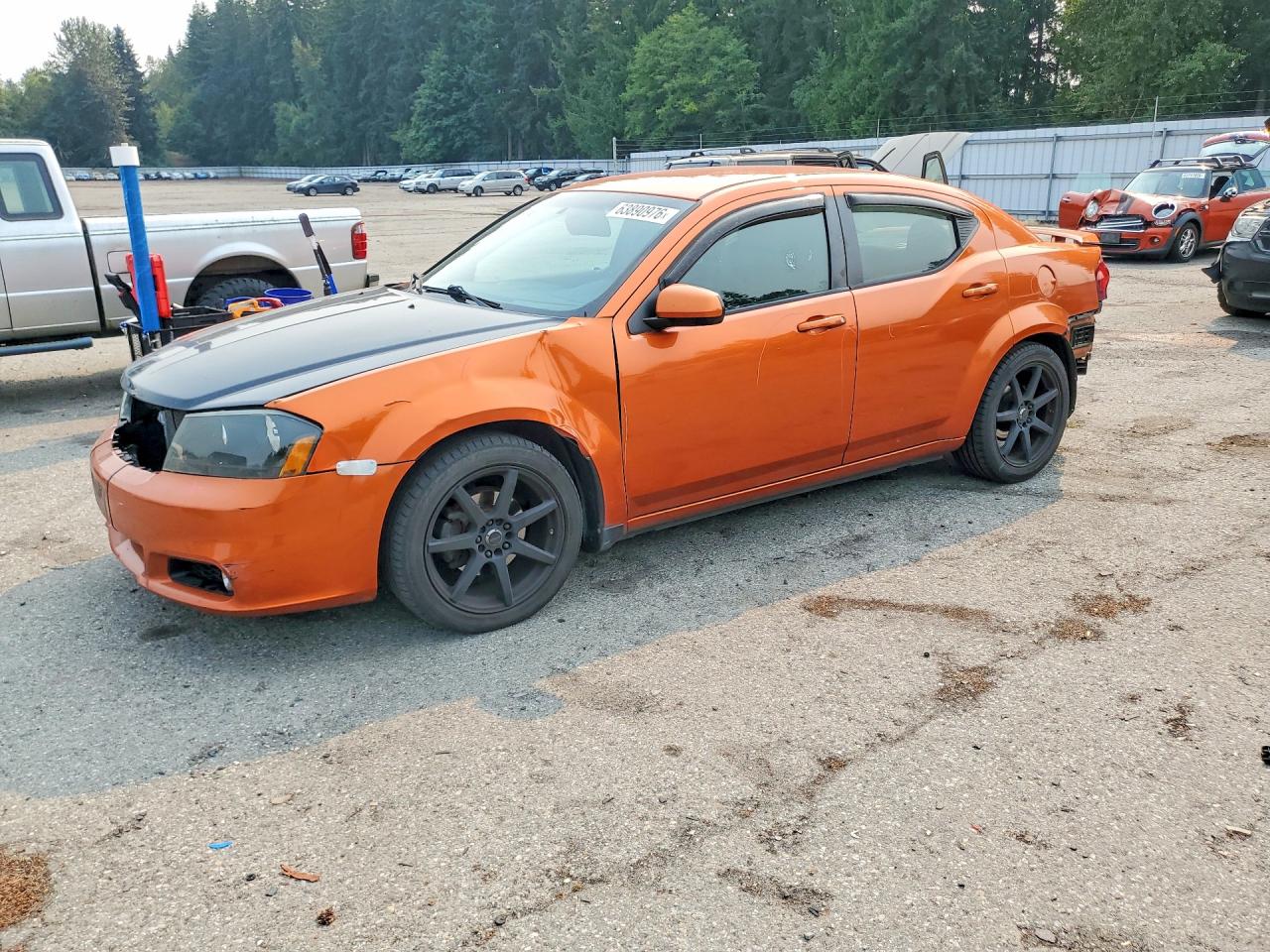 2011 Dodge Avenger Mainstreet Orange vin: 1B3BD1FG6BN575105