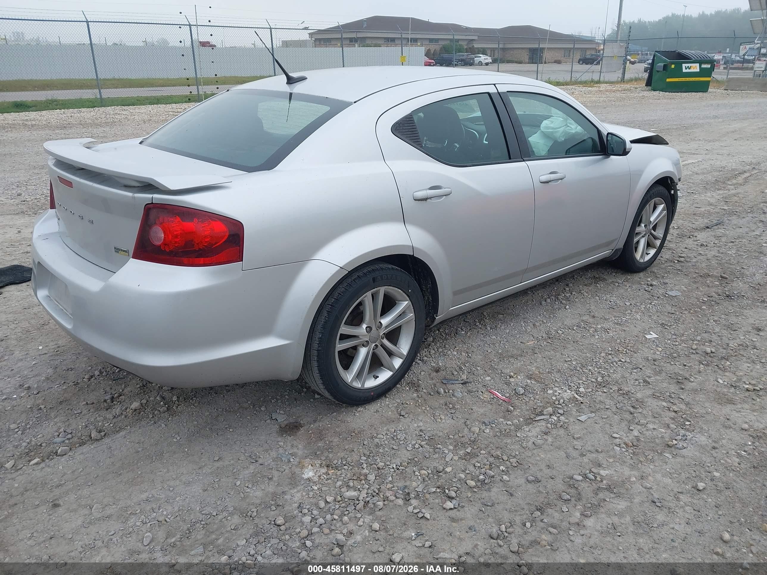 2011 Dodge Avenger Mainstreet Silver vin: 1B3BD1FG9BN526190