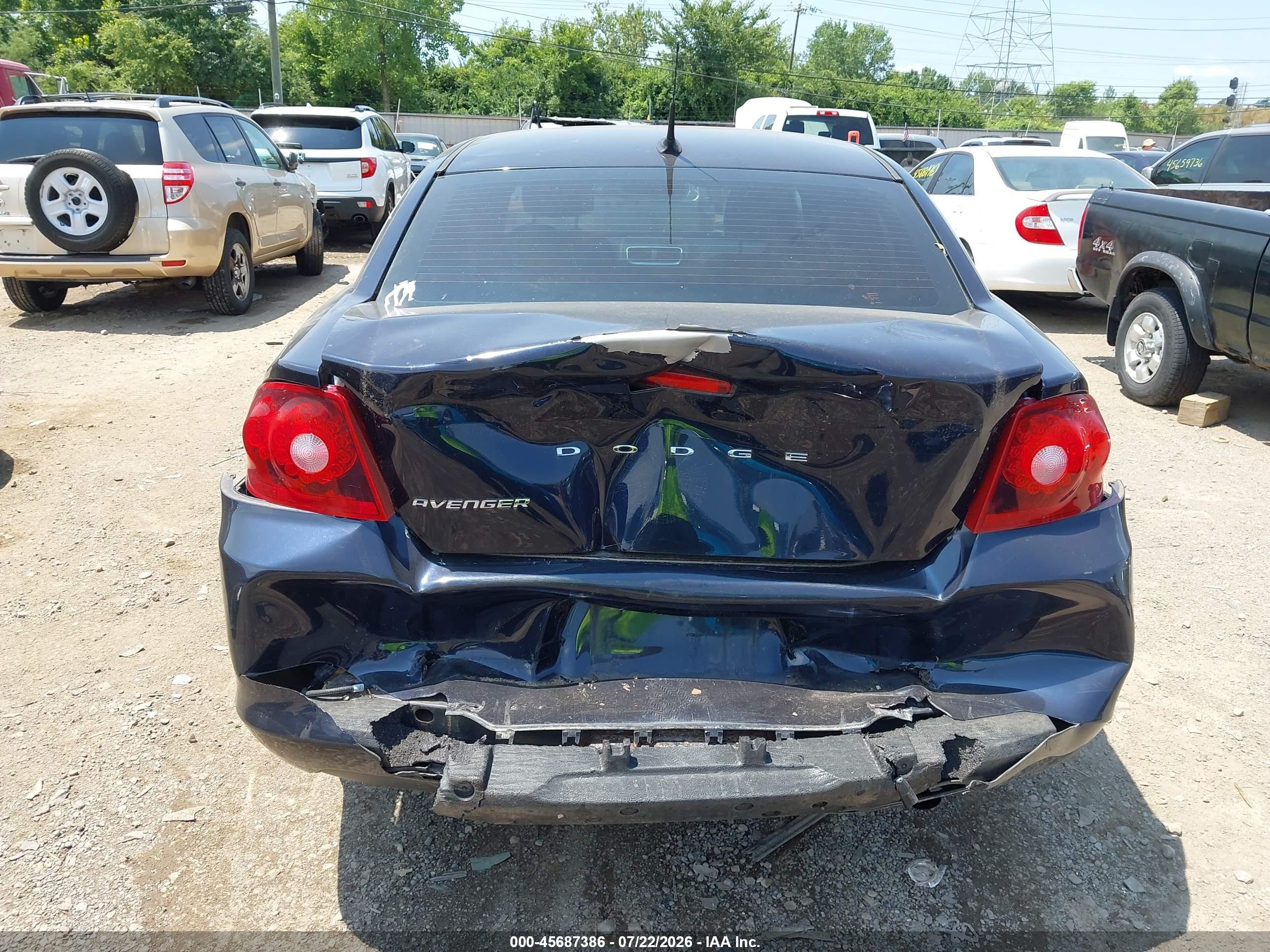 2011 Dodge Avenger Lux Dark Blue vin: 1B3BD2FB1BN524752