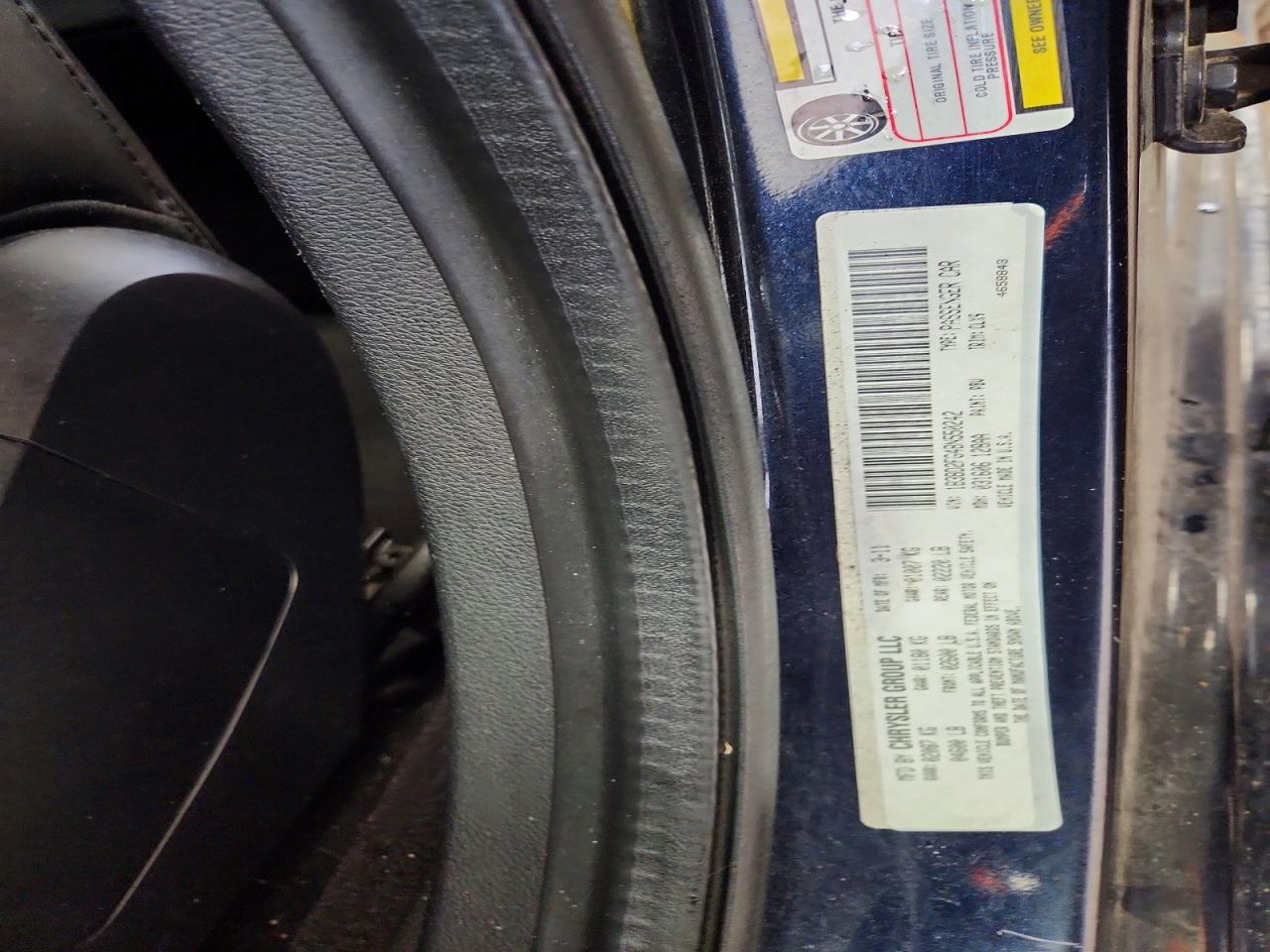 2011 Dodge Avenger Blue vin: 1B3BD2FG4BN550242