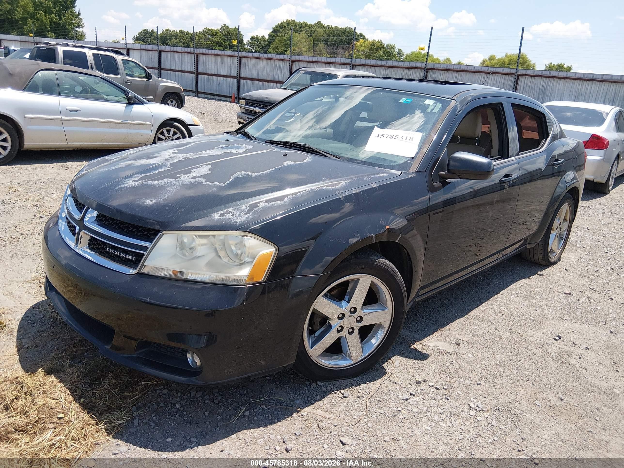 2011 Dodge Avenger Lux Black vin: 1B3BD2FG8BN506504