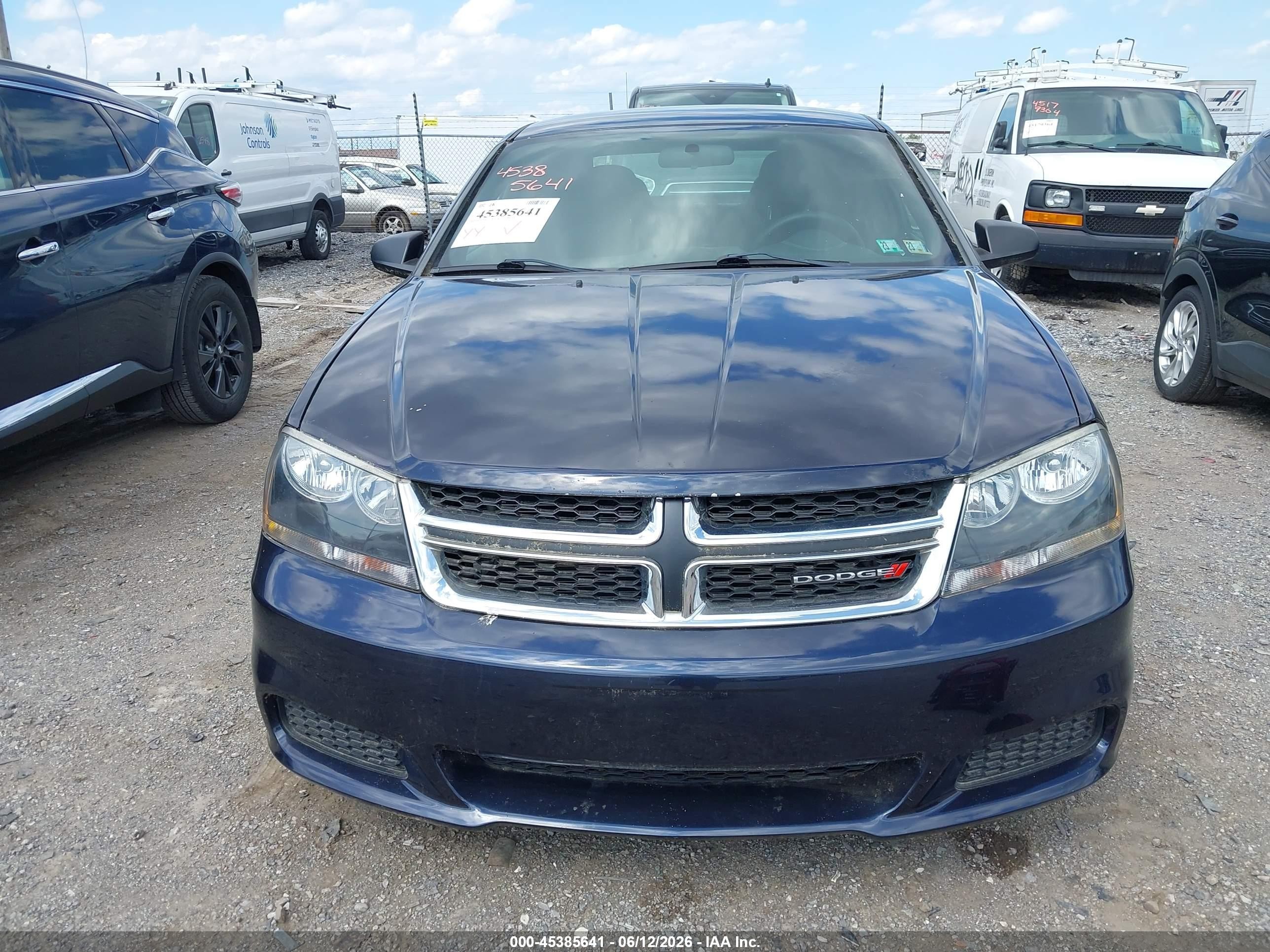 2011 Dodge Avenger Express Dark Blue vin: 1B3BD4FB0BN540940