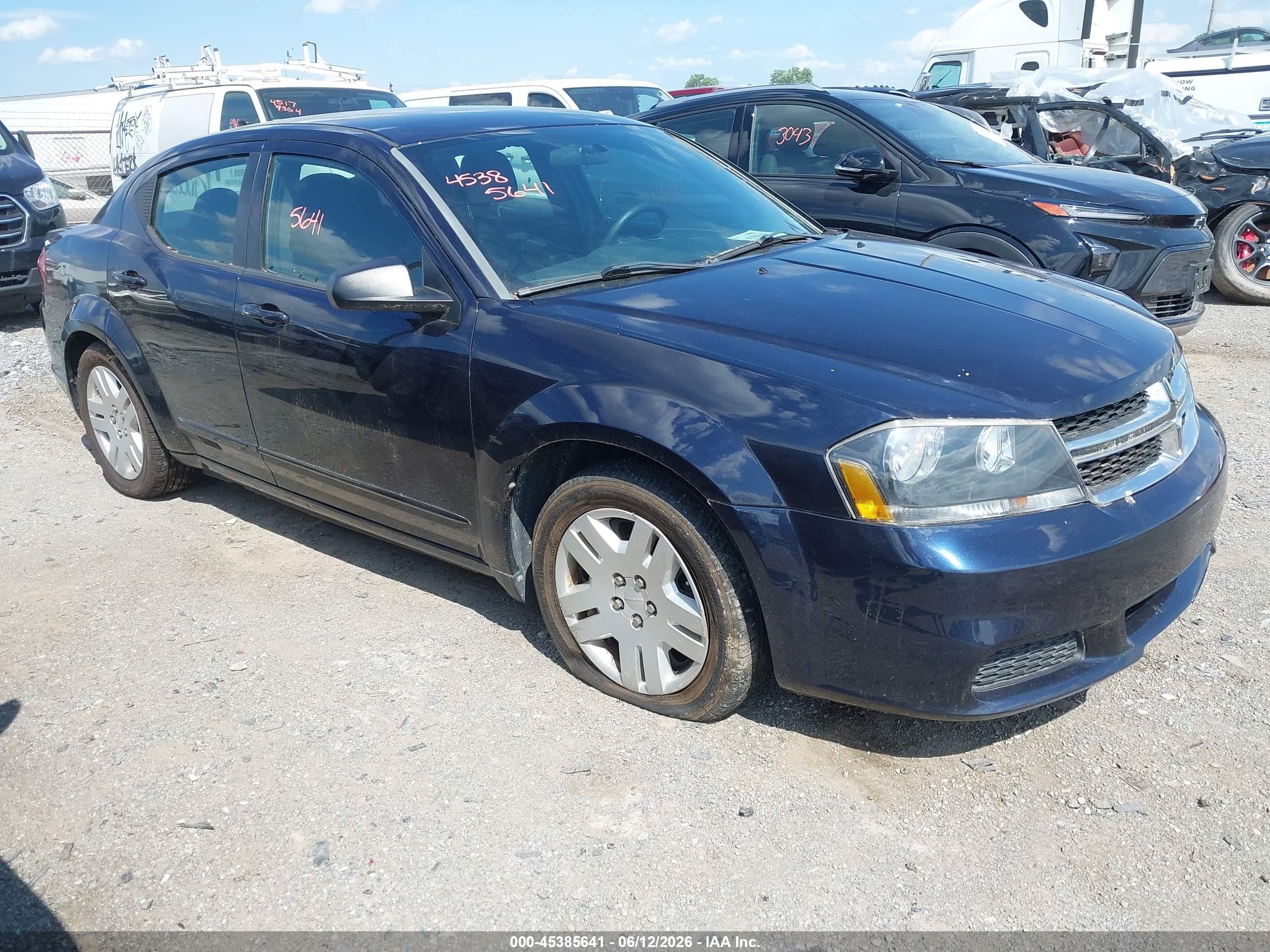 2011 Dodge Avenger Express Dark Blue vin: 1B3BD4FB0BN540940