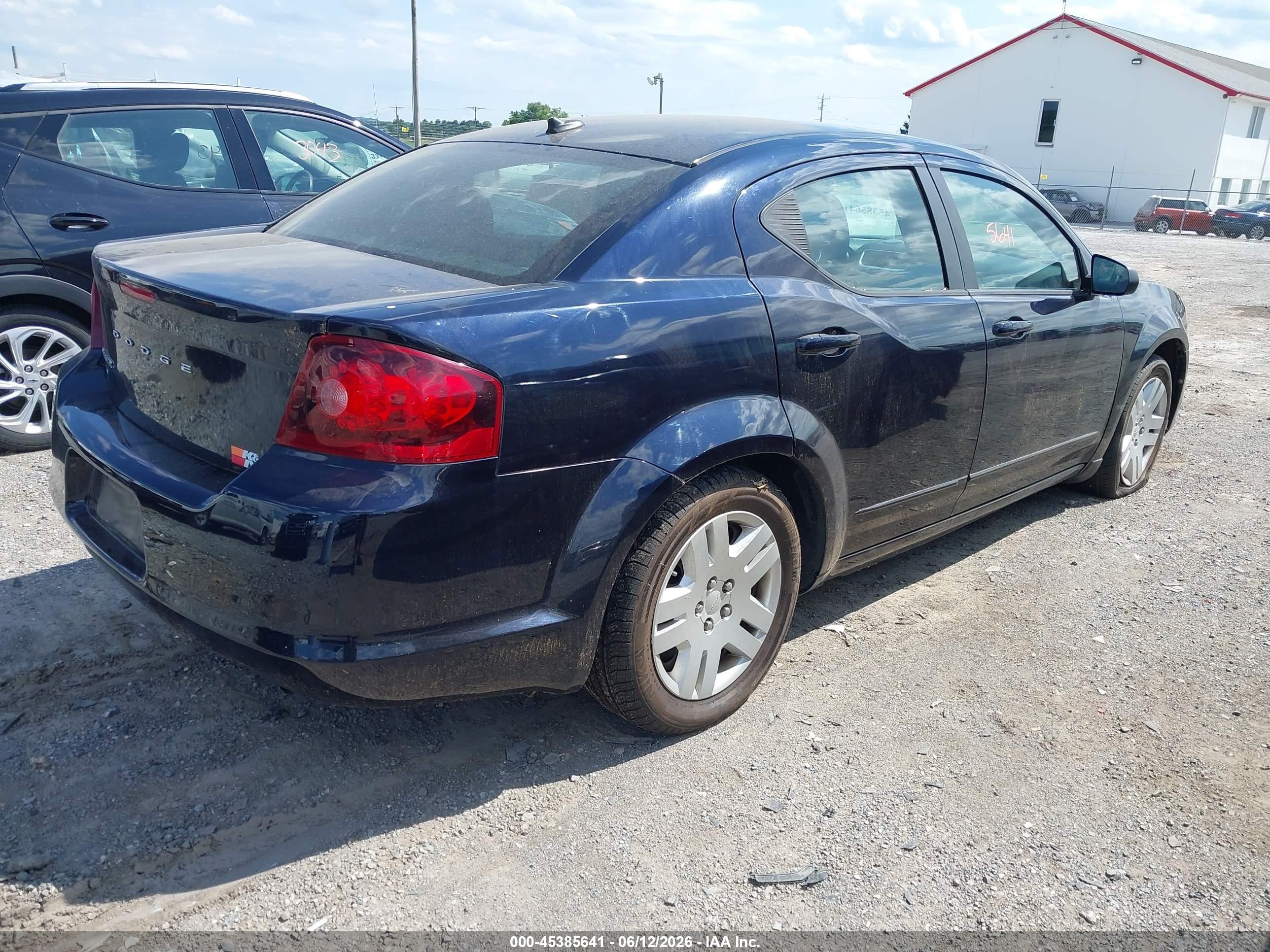 2011 Dodge Avenger Express Dark Blue vin: 1B3BD4FB0BN540940