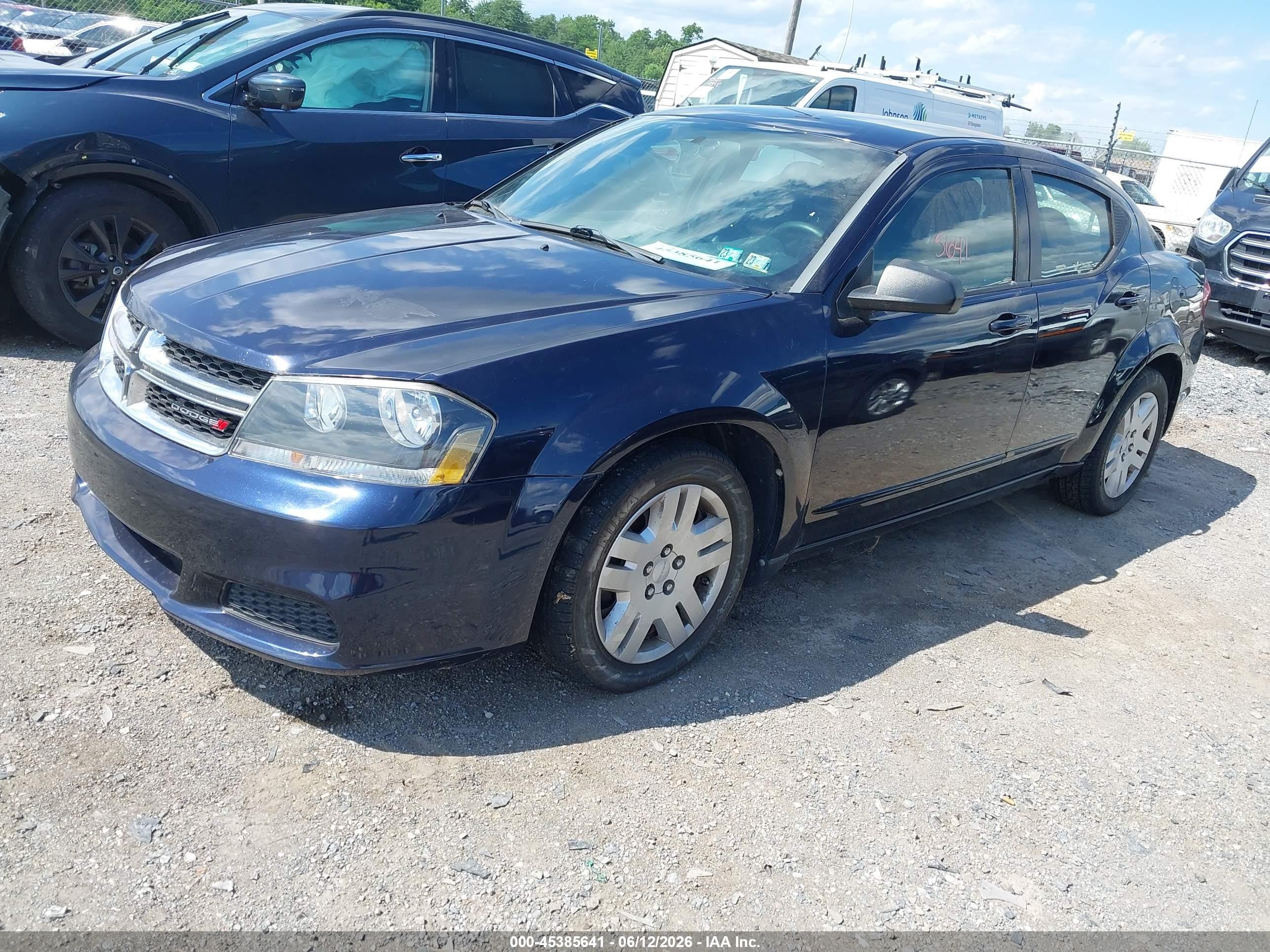 2011 Dodge Avenger Express Dark Blue vin: 1B3BD4FB0BN540940