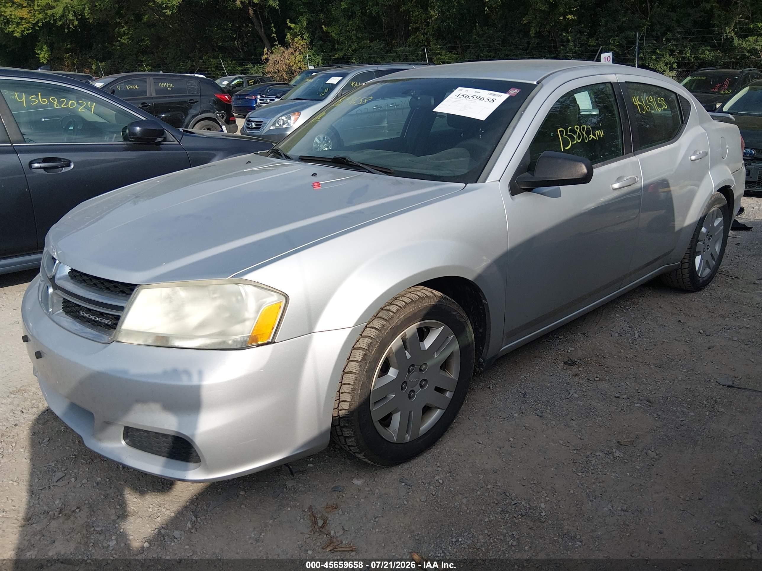 2011 Dodge Avenger Express Silver vin: 1B3BD4FB4BN541993