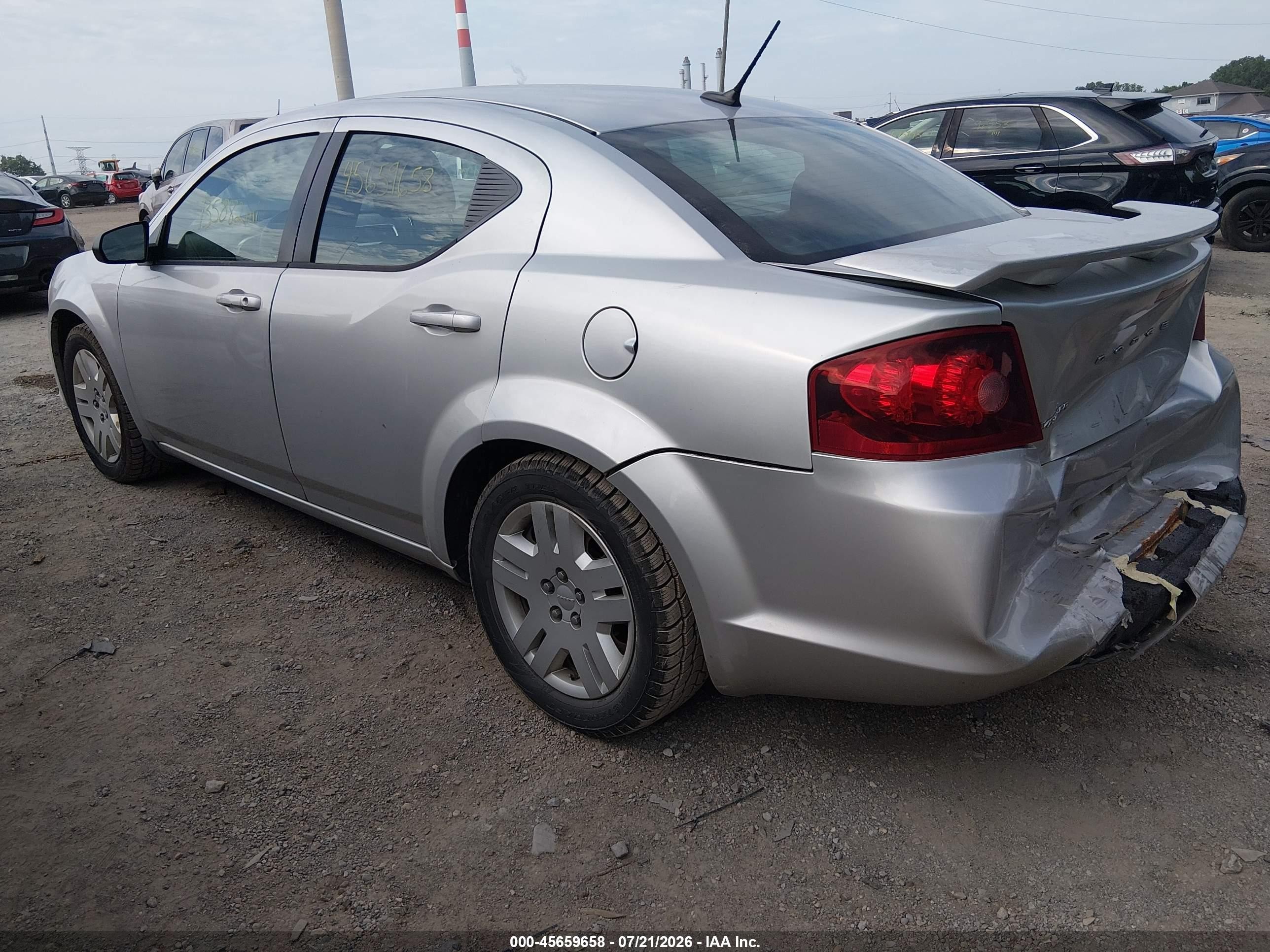 2011 Dodge Avenger Express Silver vin: 1B3BD4FB4BN541993