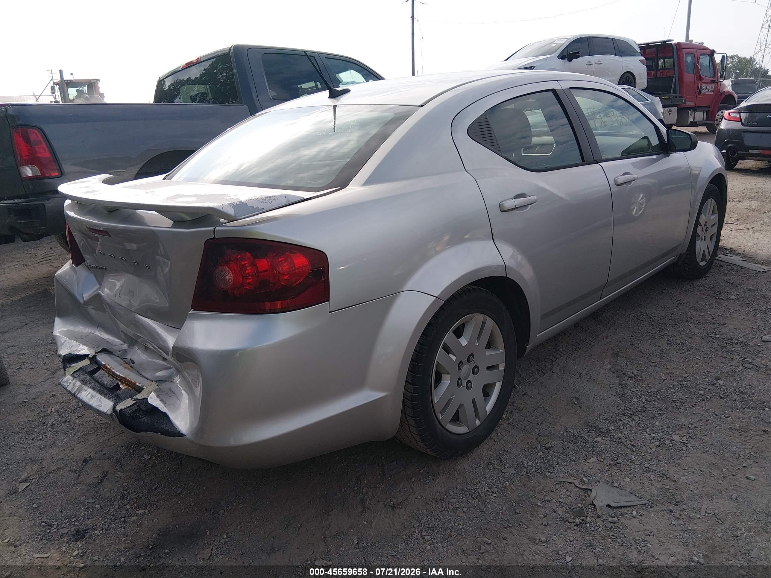 2011 Dodge Avenger Express Silver vin: 1B3BD4FB4BN541993