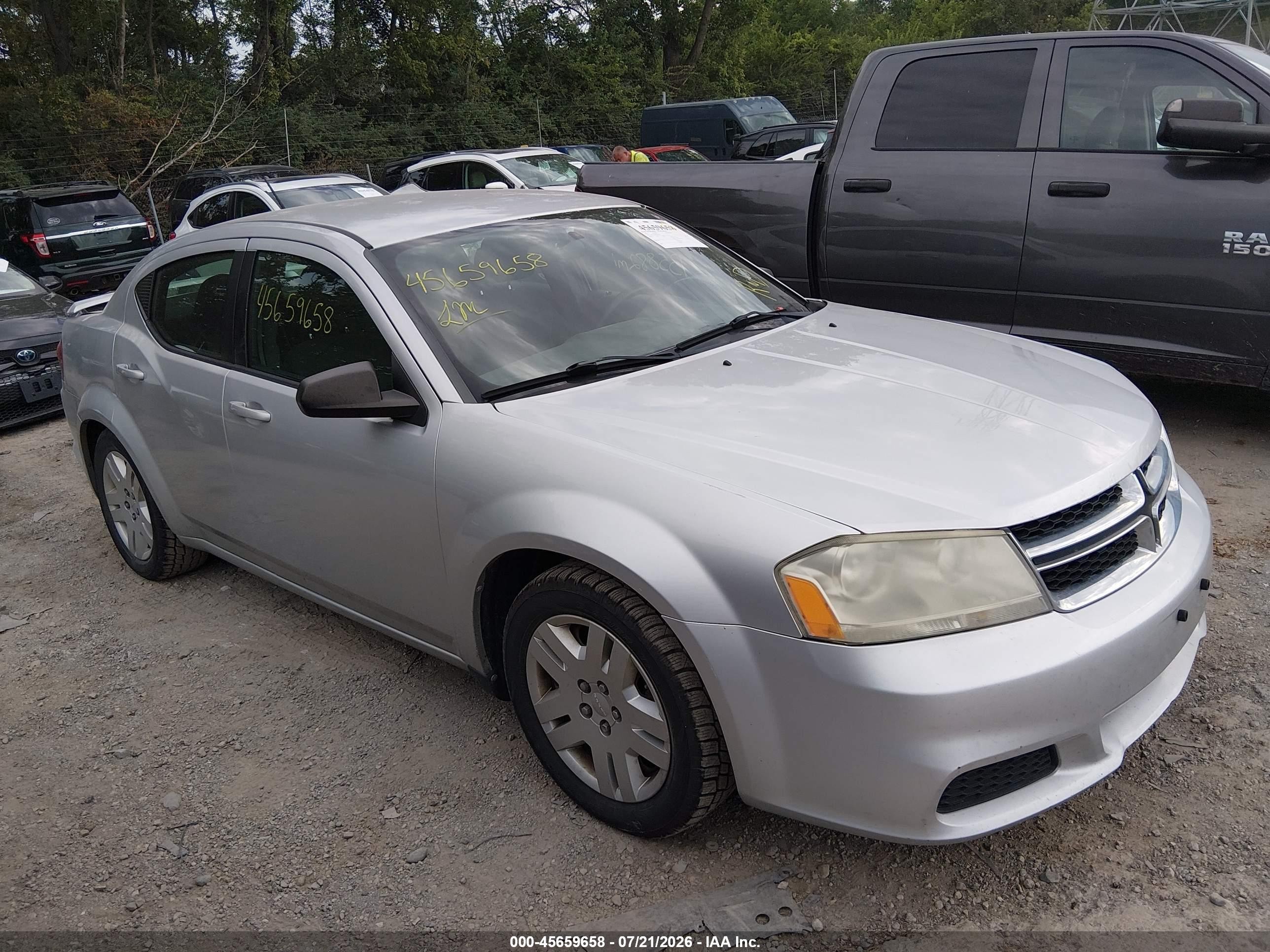 2011 Dodge Avenger Express Silver vin: 1B3BD4FB4BN541993