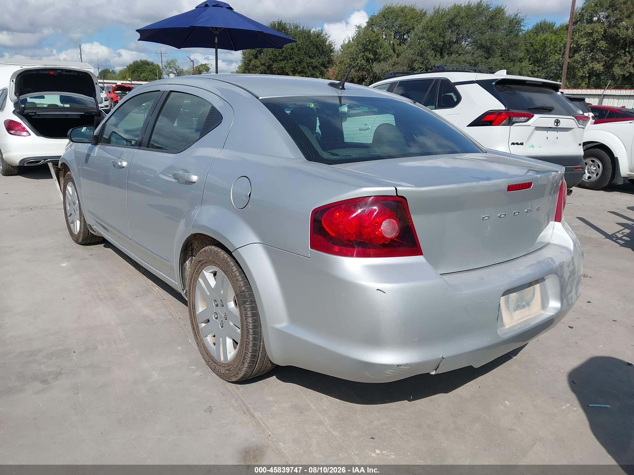 2011 Dodge Avenger Express Silver vin: 1B3BD4FB6BN540845