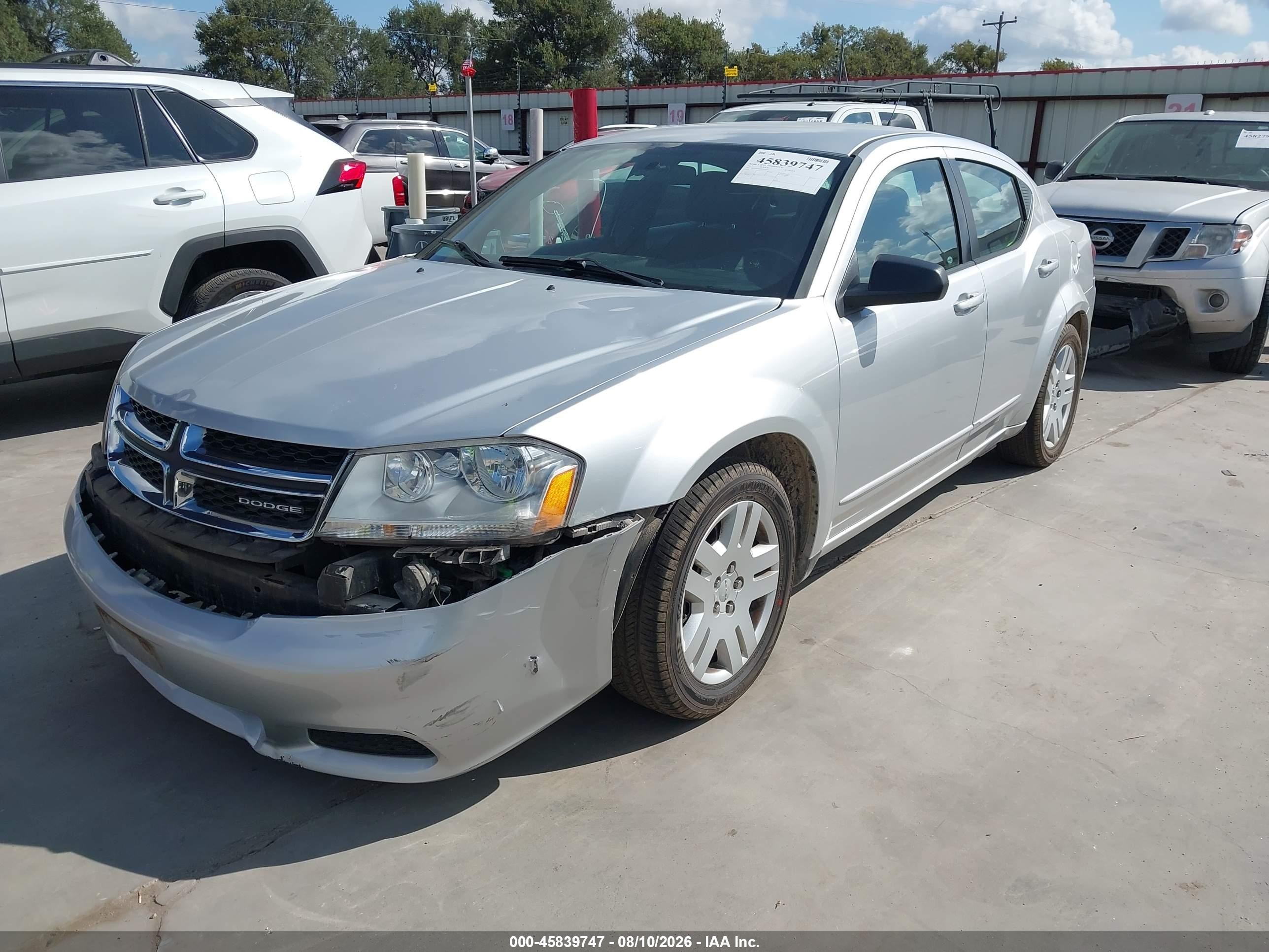 2011 Dodge Avenger Express Silver vin: 1B3BD4FB6BN540845