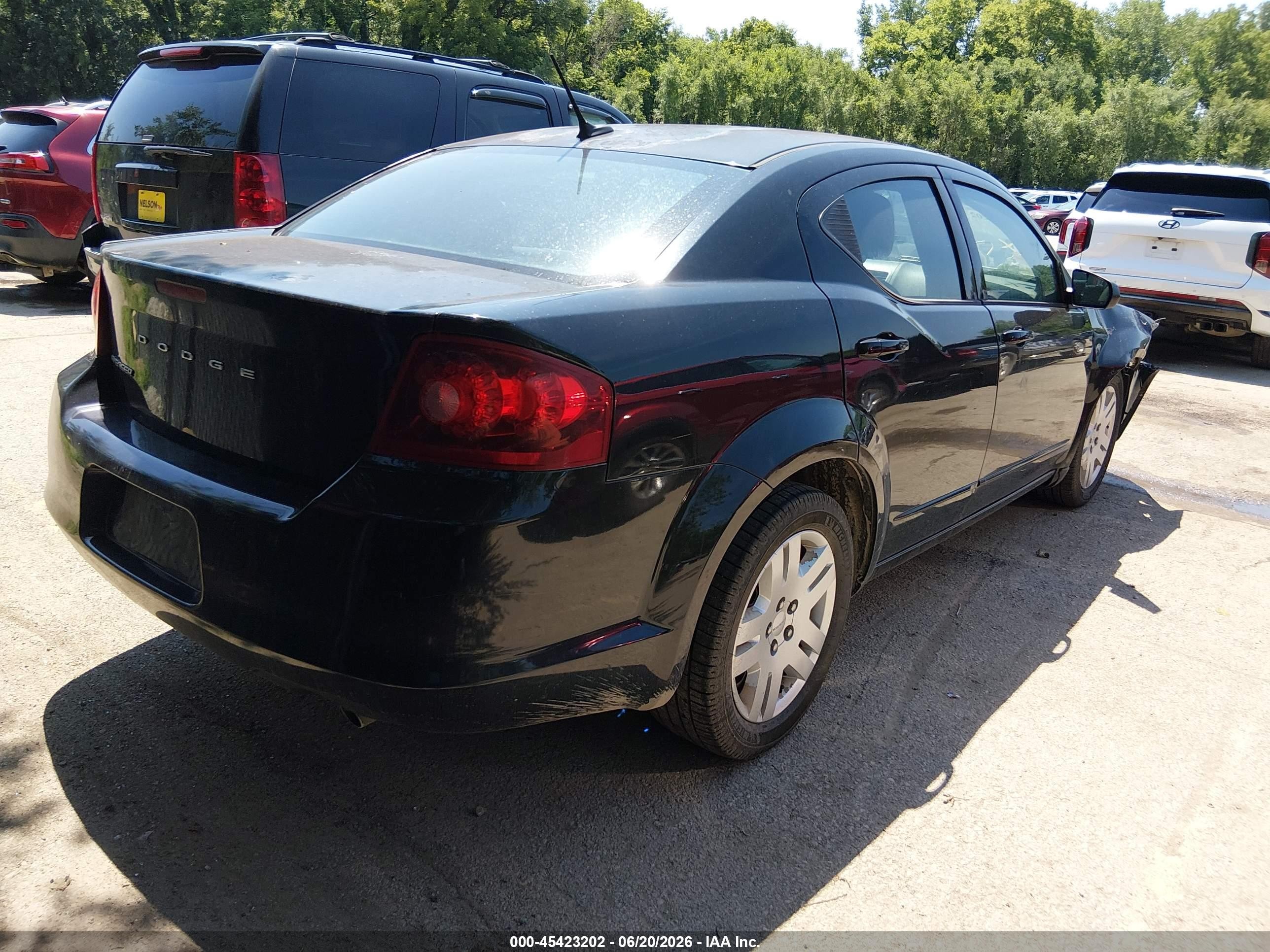 2011 Dodge Avenger Express Black vin: 1B3BD4FB6BN545219