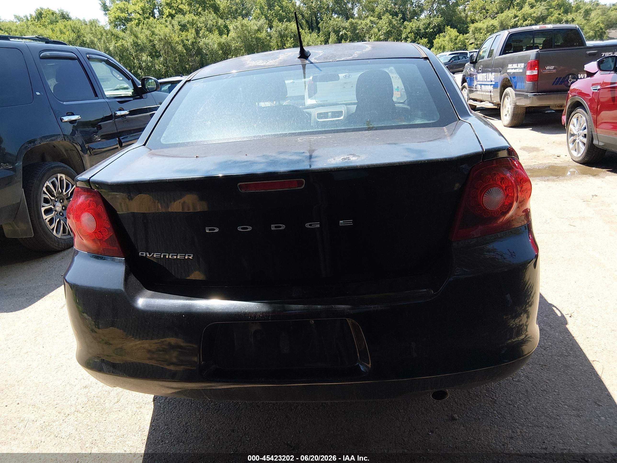 2011 Dodge Avenger Express Black vin: 1B3BD4FB6BN545219