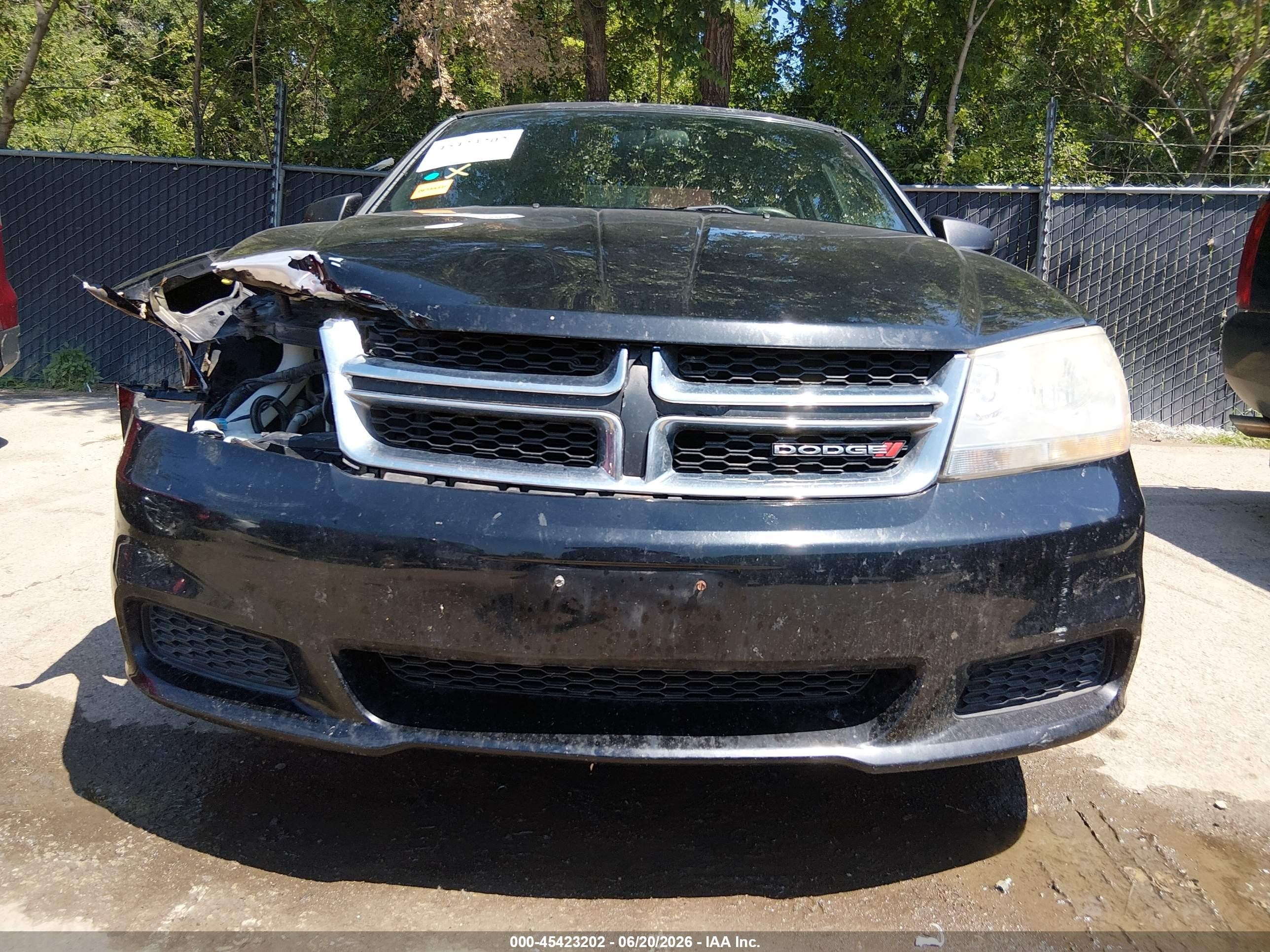 2011 Dodge Avenger Express Black vin: 1B3BD4FB6BN545219