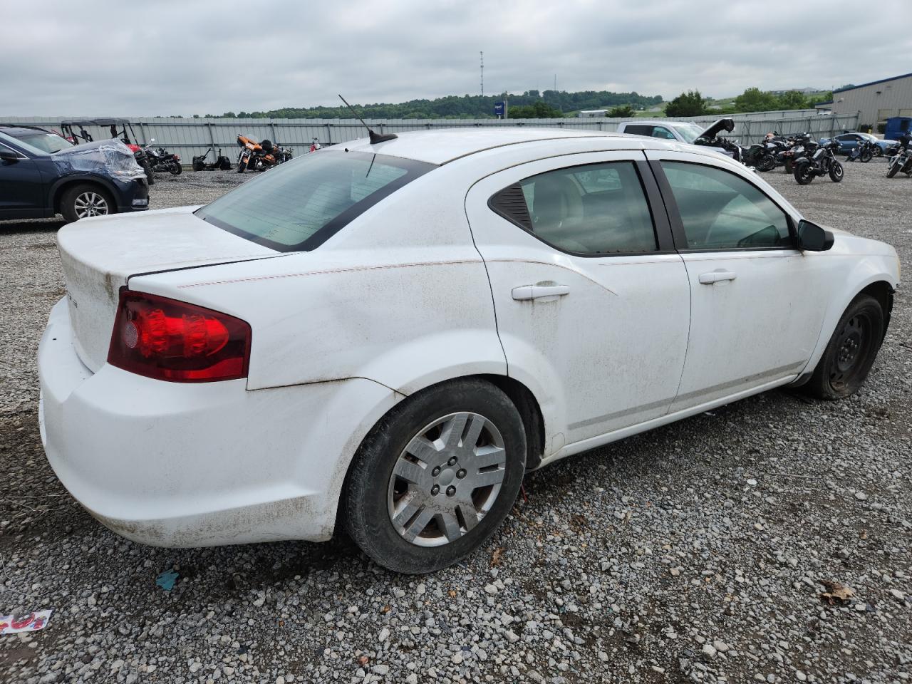 2011 Dodge Avenger Express White vin: 1B3BD4FB6BN558228