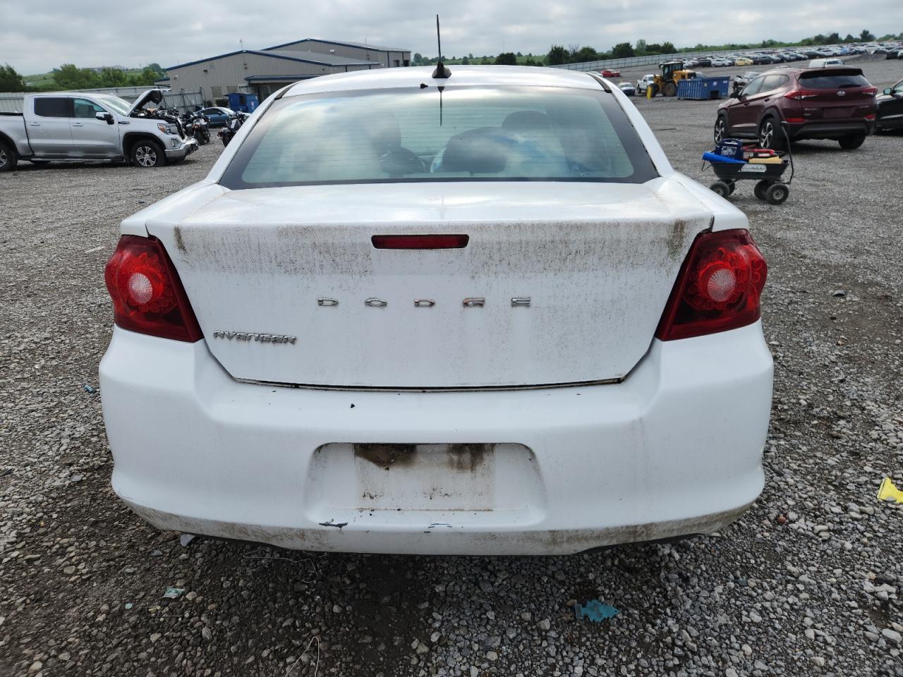 2011 Dodge Avenger Express White vin: 1B3BD4FB6BN558228