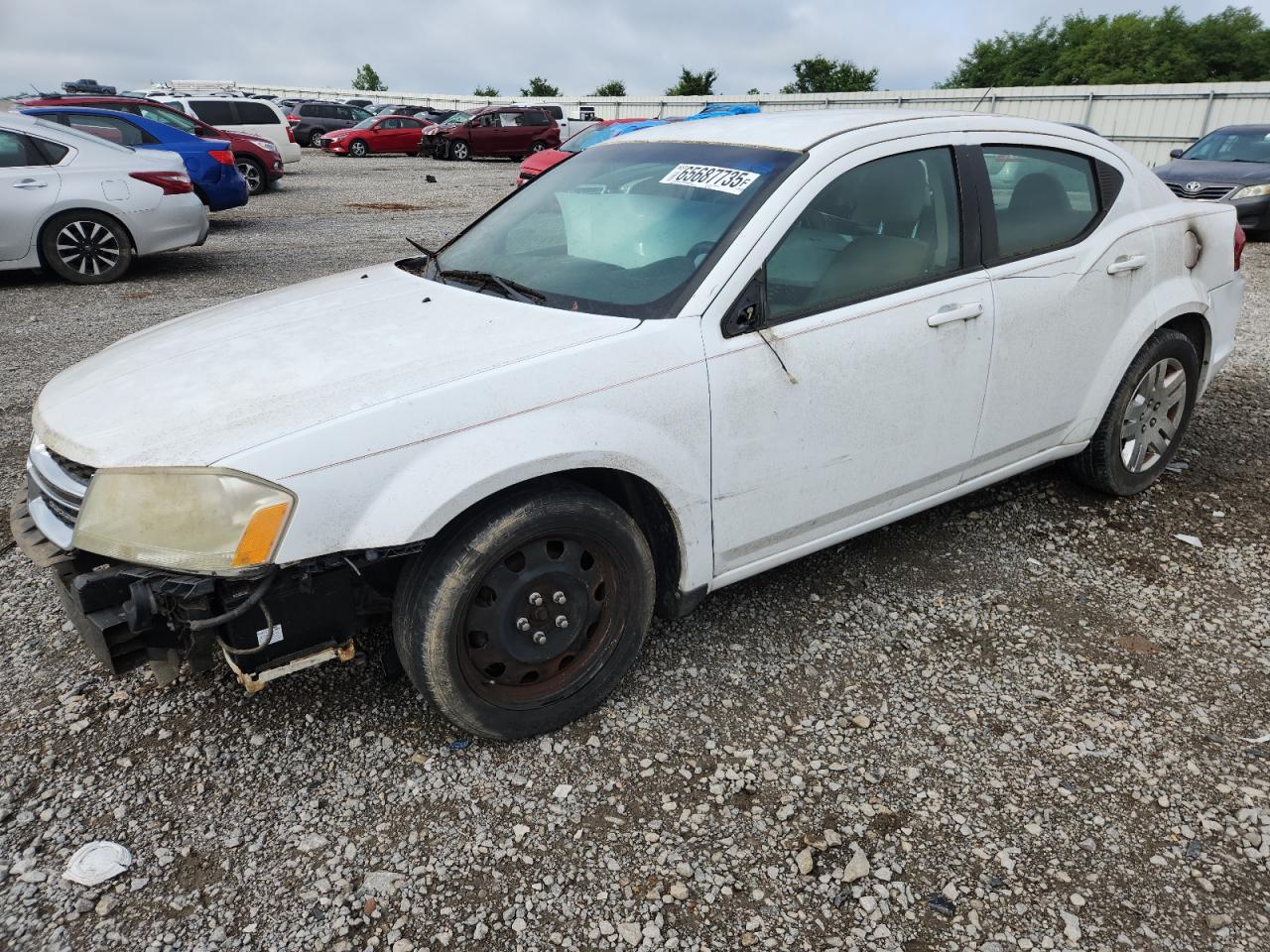 2011 Dodge Avenger Express White vin: 1B3BD4FB6BN558228