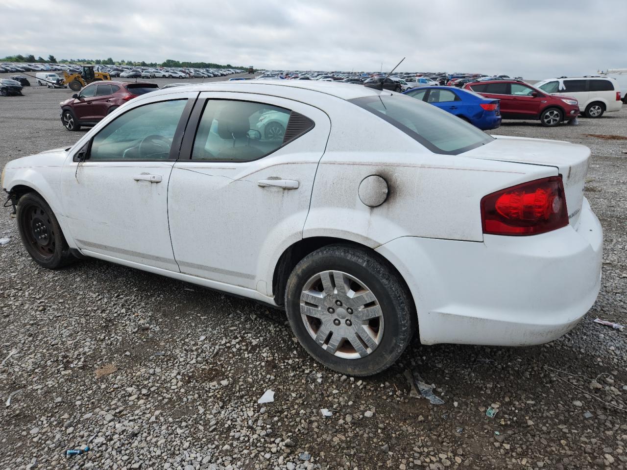 2011 Dodge Avenger Express White vin: 1B3BD4FB6BN558228