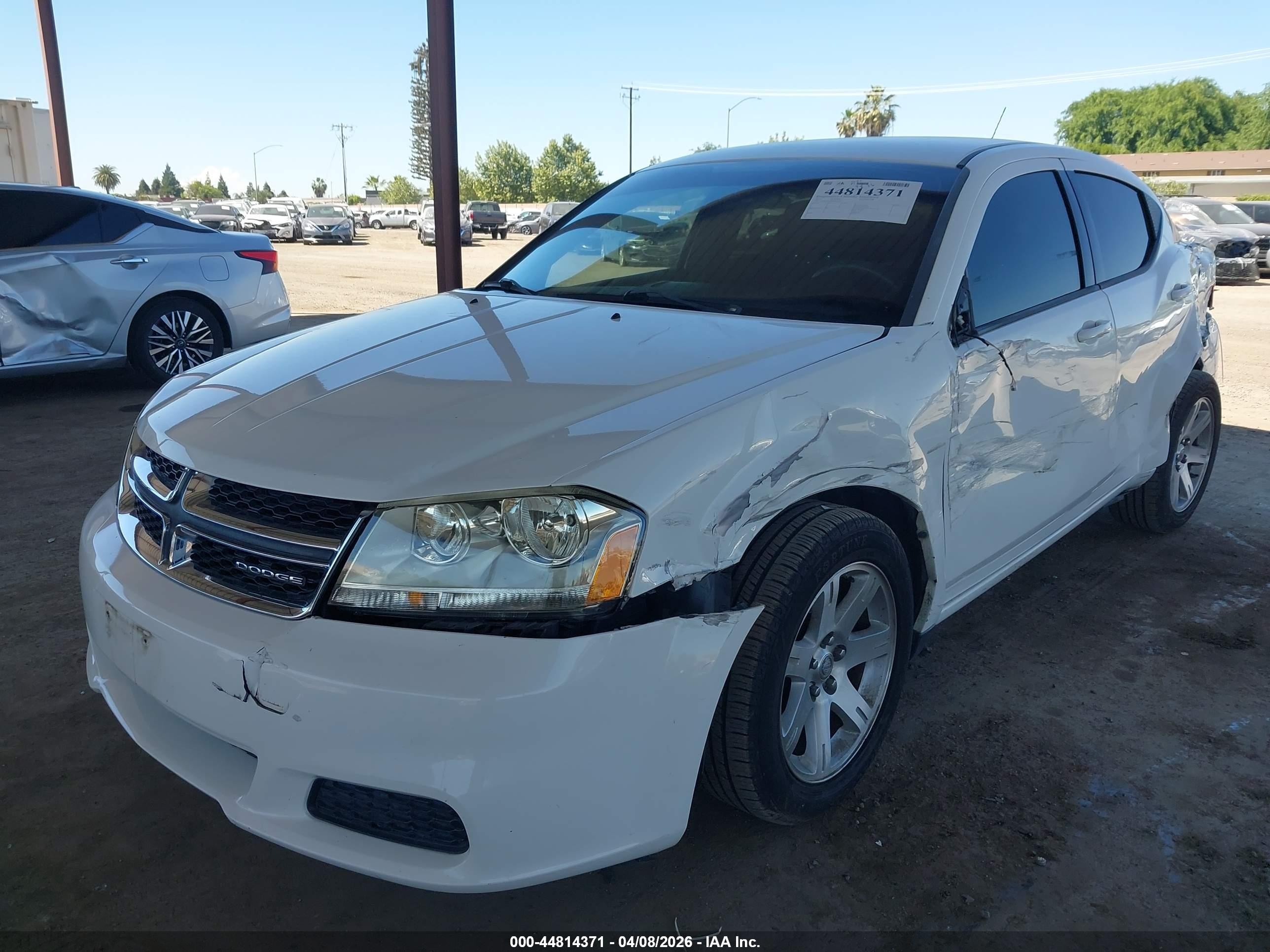 2011 Dodge Avenger Express White vin: 1B3BD4FB8BN502422