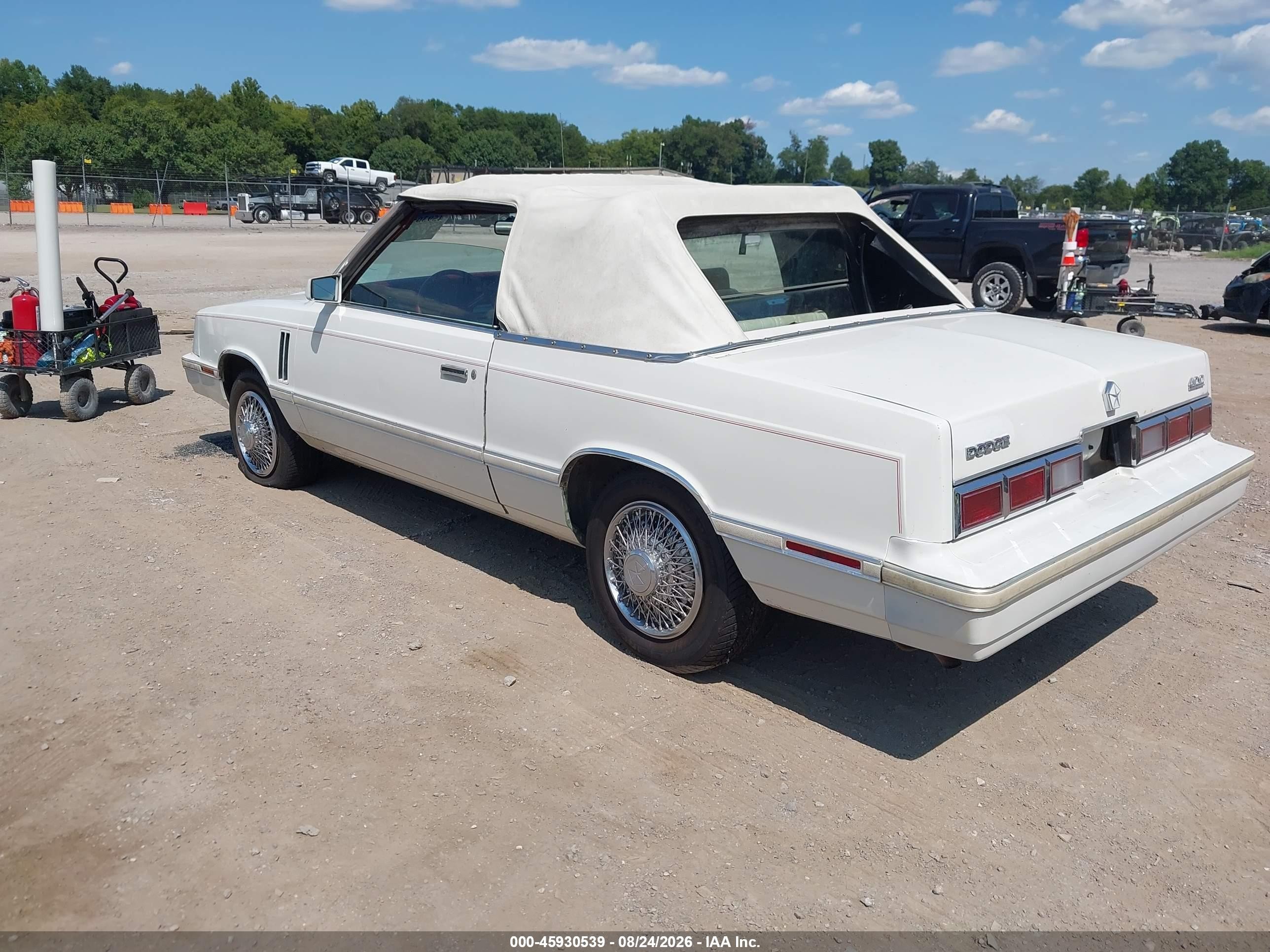 1983 Dodge 400 White vin: 1B3BV55C0DG165300